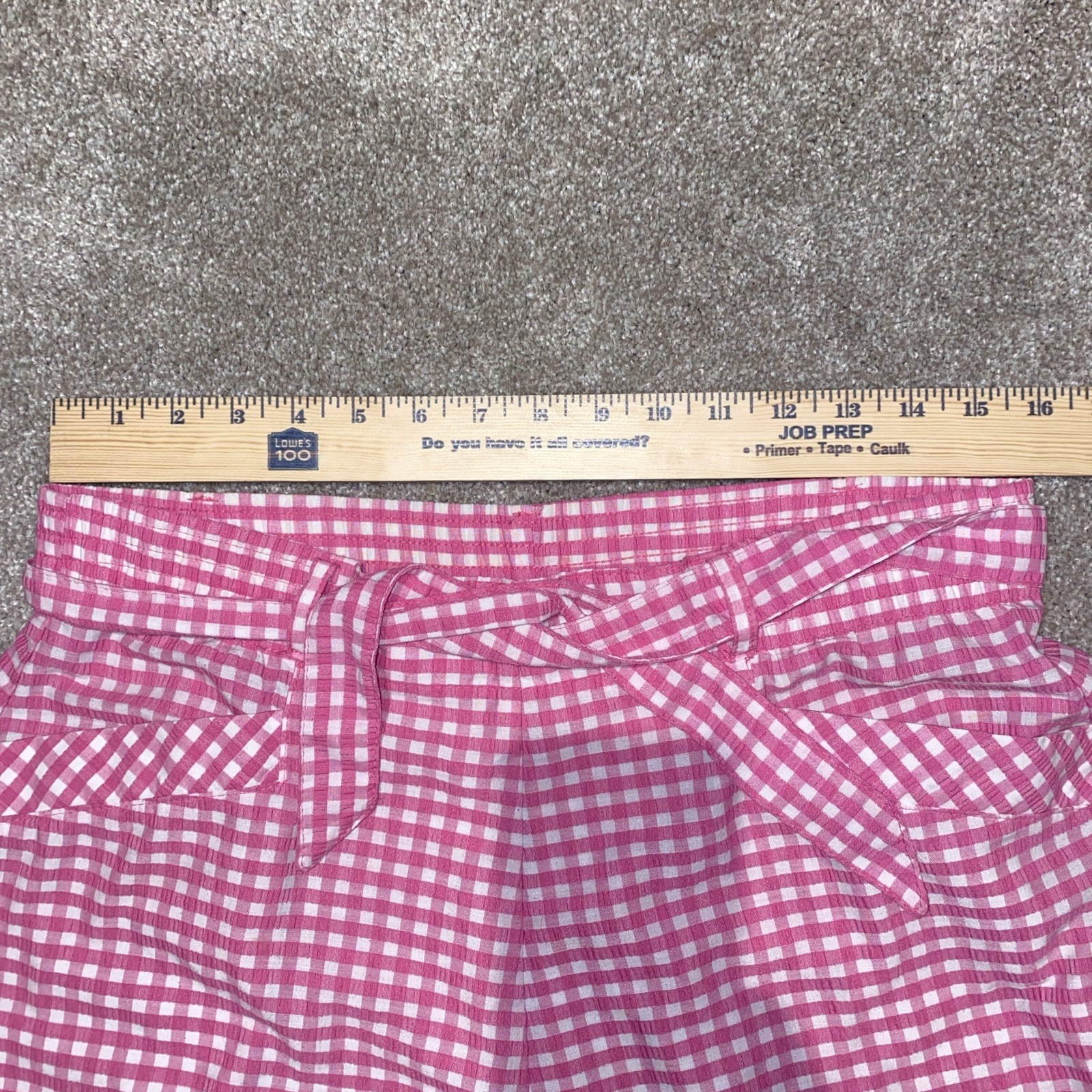 Vintage Jantzen Pink White Gingham Maxi Skirt Size 8 Made In USA