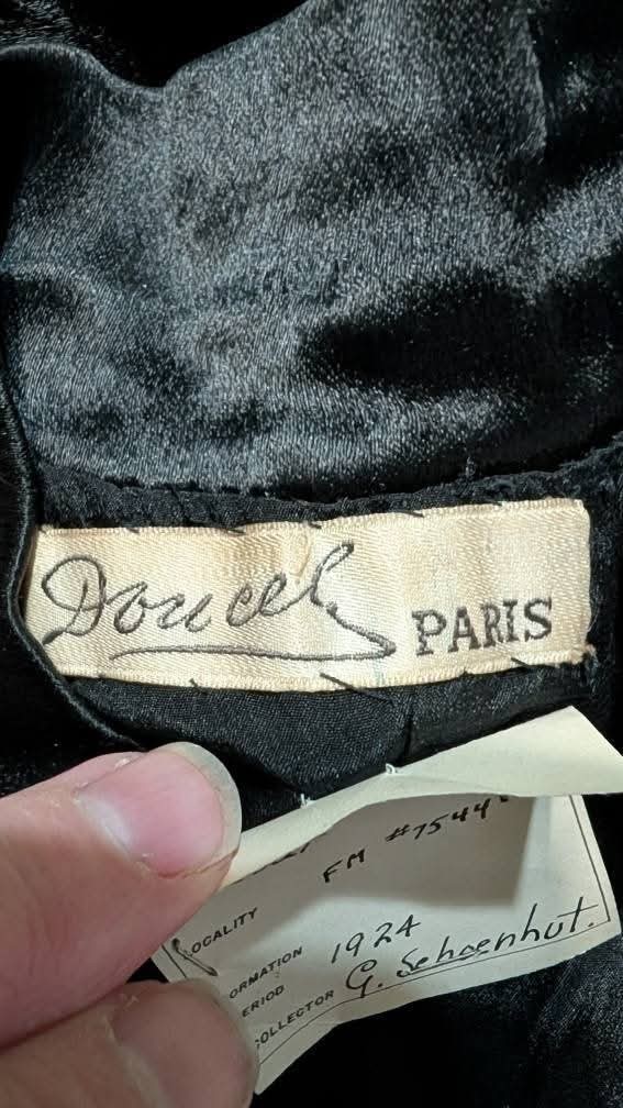 Jacques Doucet Paris 1924 Haute Couture Opera Coat Museum Deaccession Provenance
