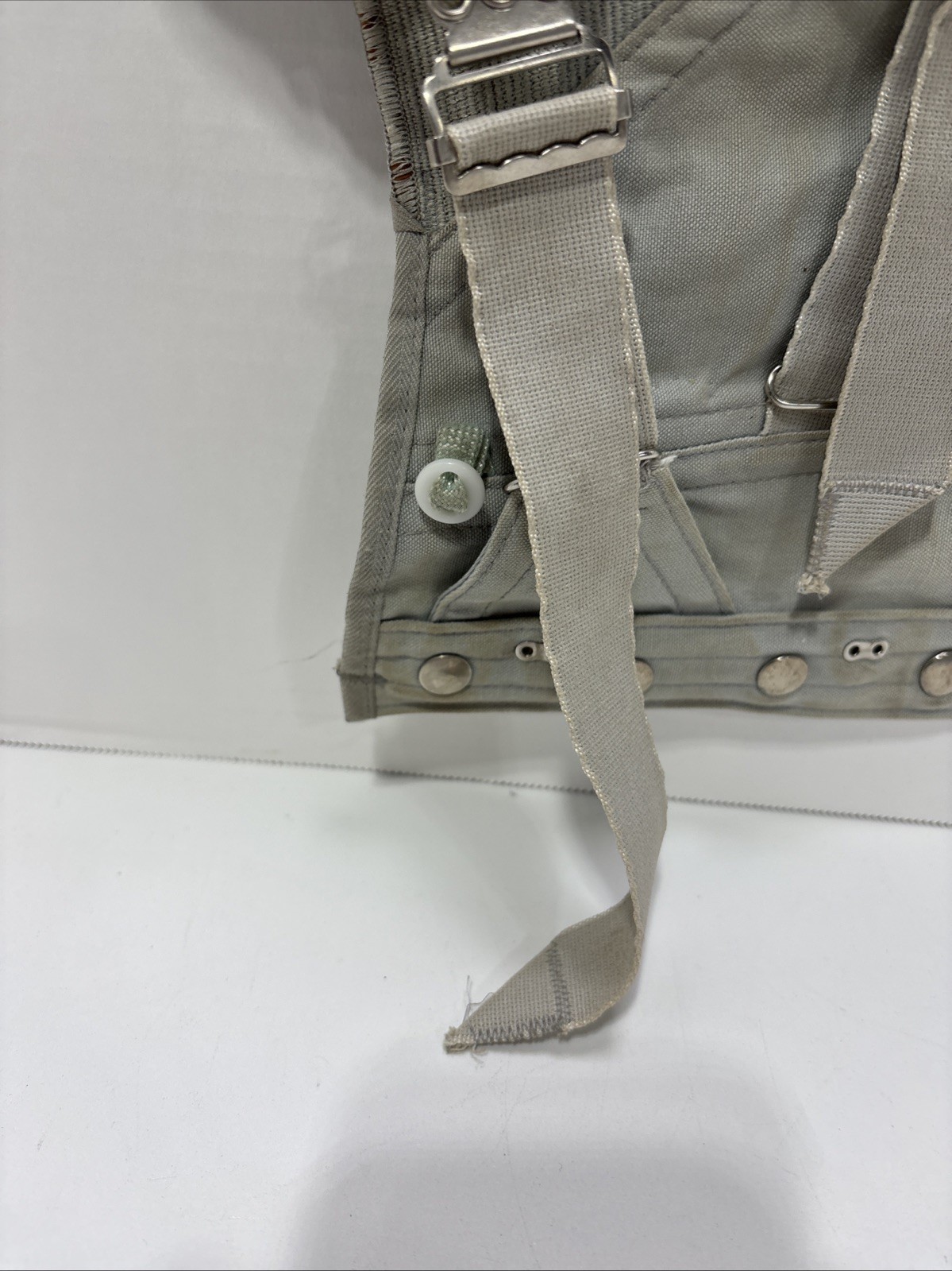 Antique Corset. Light Blue Anatomical Support Strappy Adjustable Form Fitting