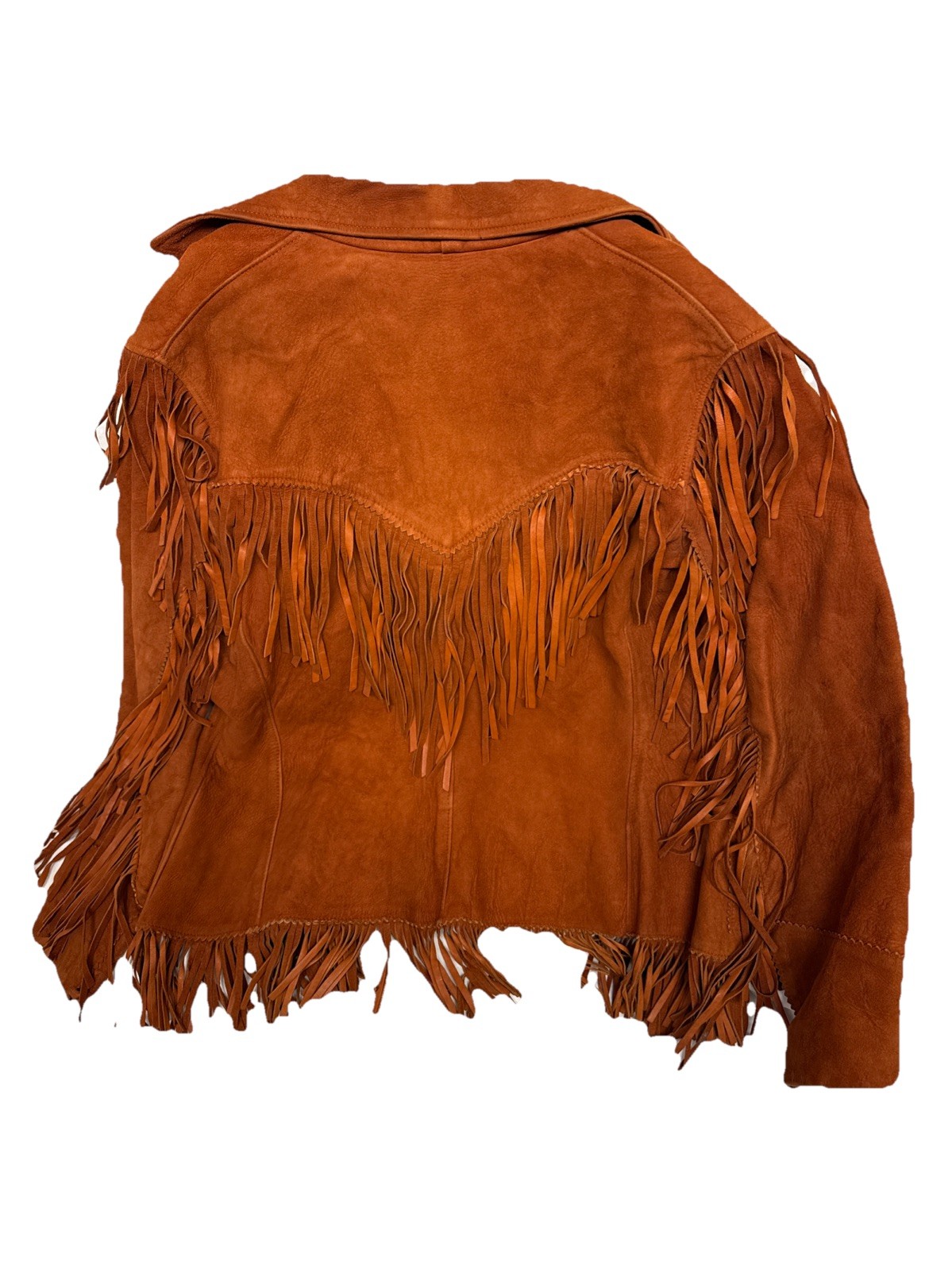 Vintage 50s 60s Joo-Kay Suede Leather Fringe Western Size 18 *See Description