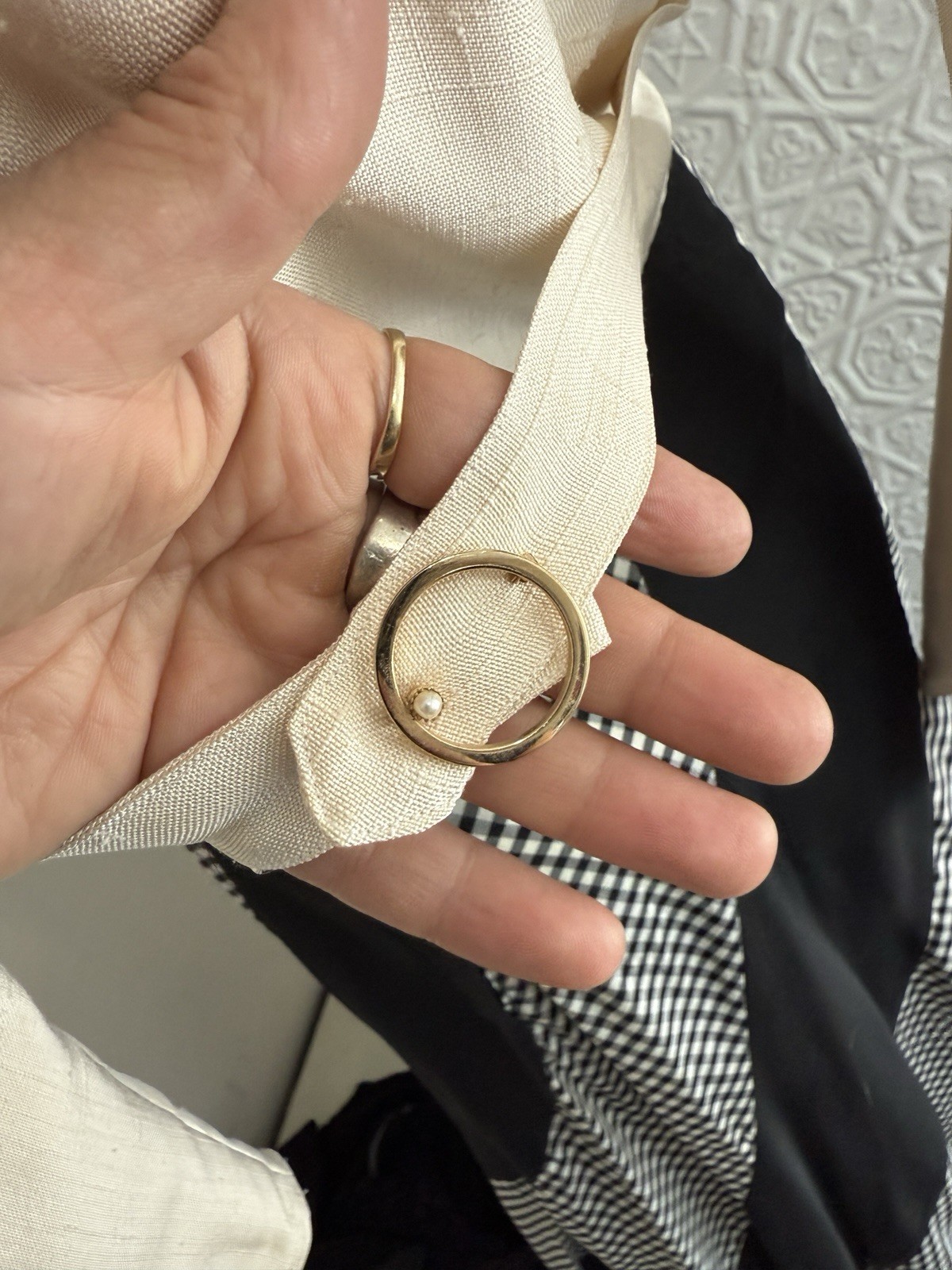 vintage 1980s silk jacket white rainbow designer cropped minimalist tailored S