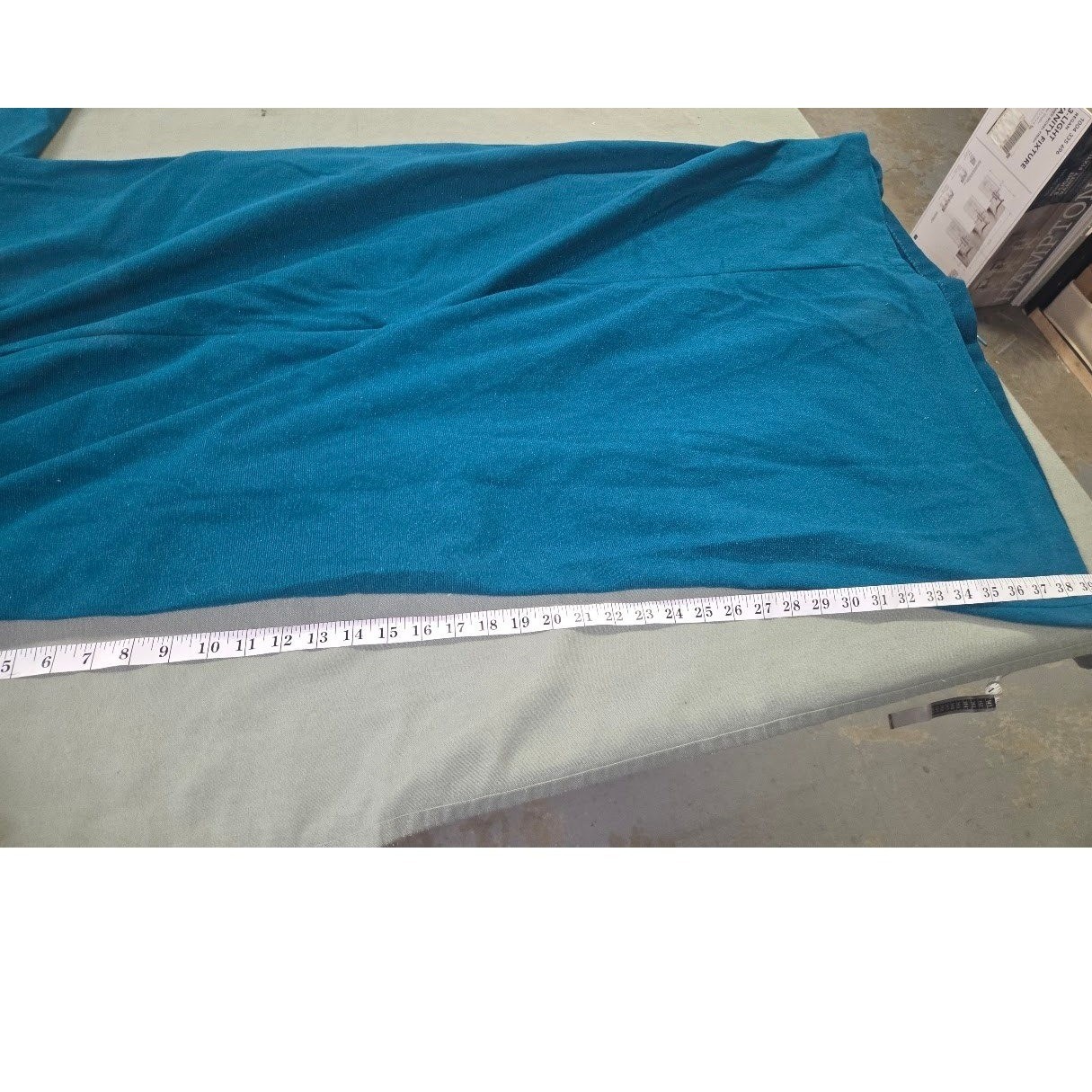 Vintage Sears Cachet Teal Embroidered Robe House Dress Size M