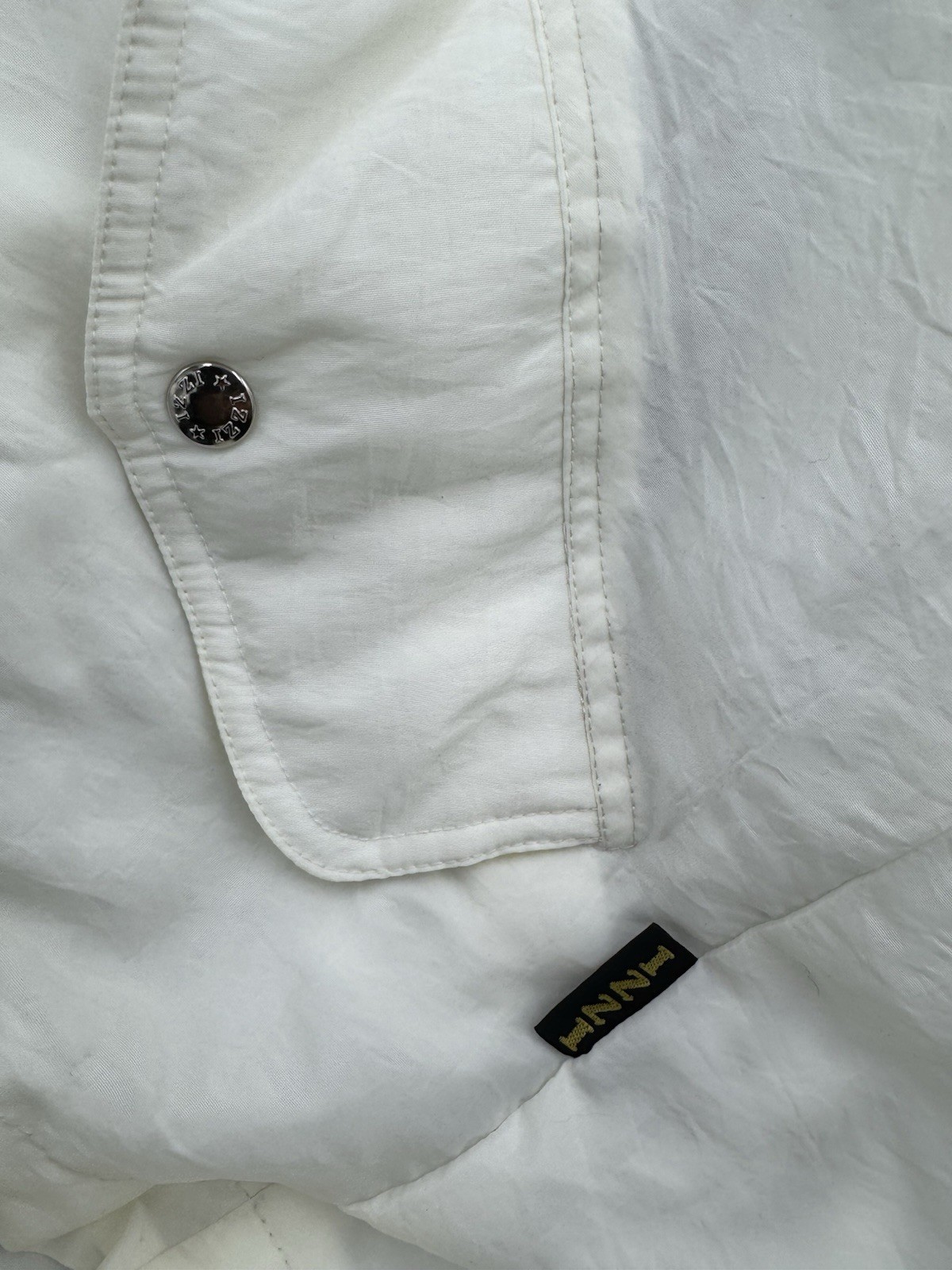 Vintage Innovations By Izzi Ski Jacket W/Genuine Fox Tail Fur Very Rare White