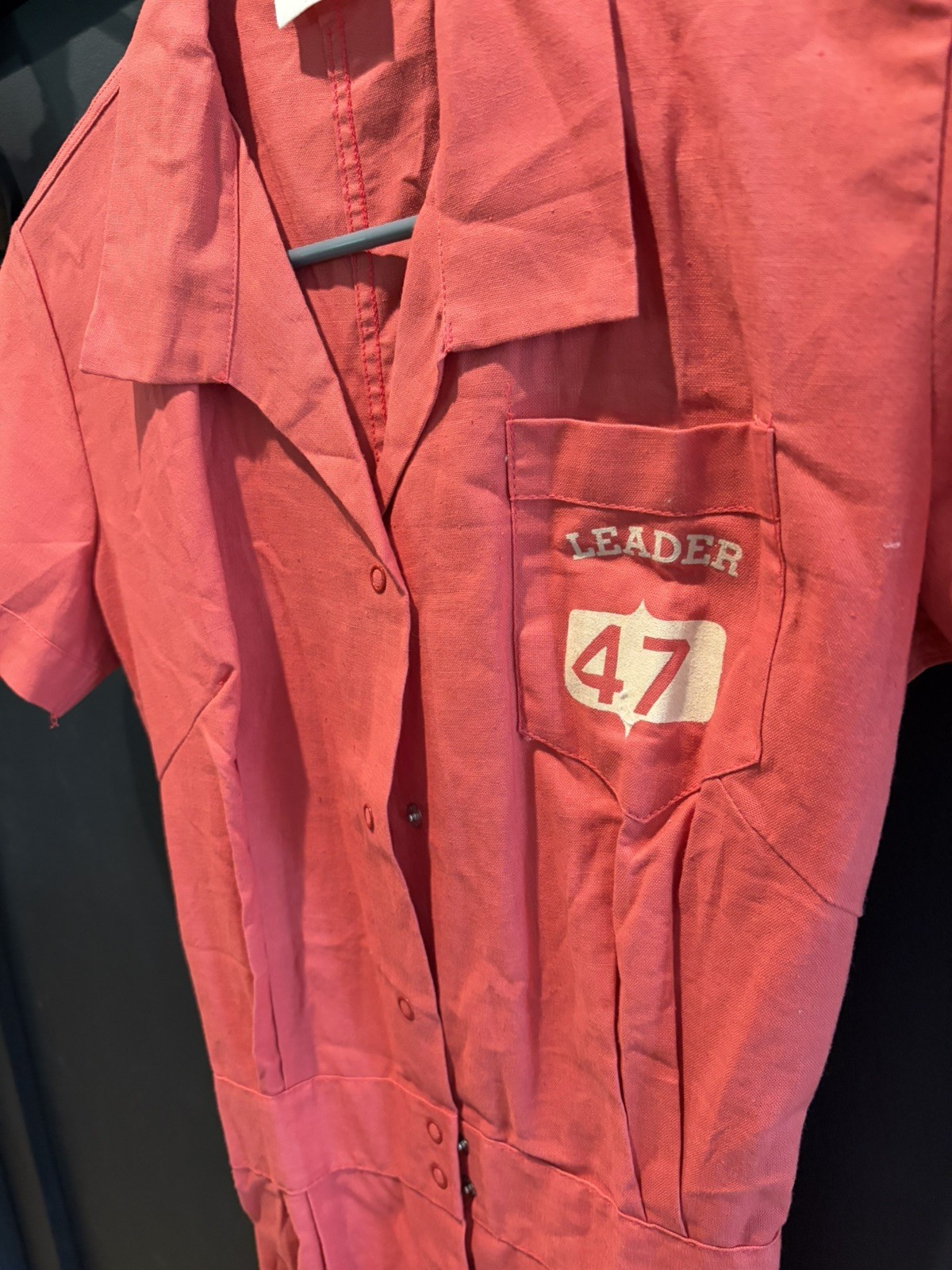 1950s-60s Moore Sanforized Womens Gym Uniform Vintage Romper Red Sz 12 (XS/S)🔥