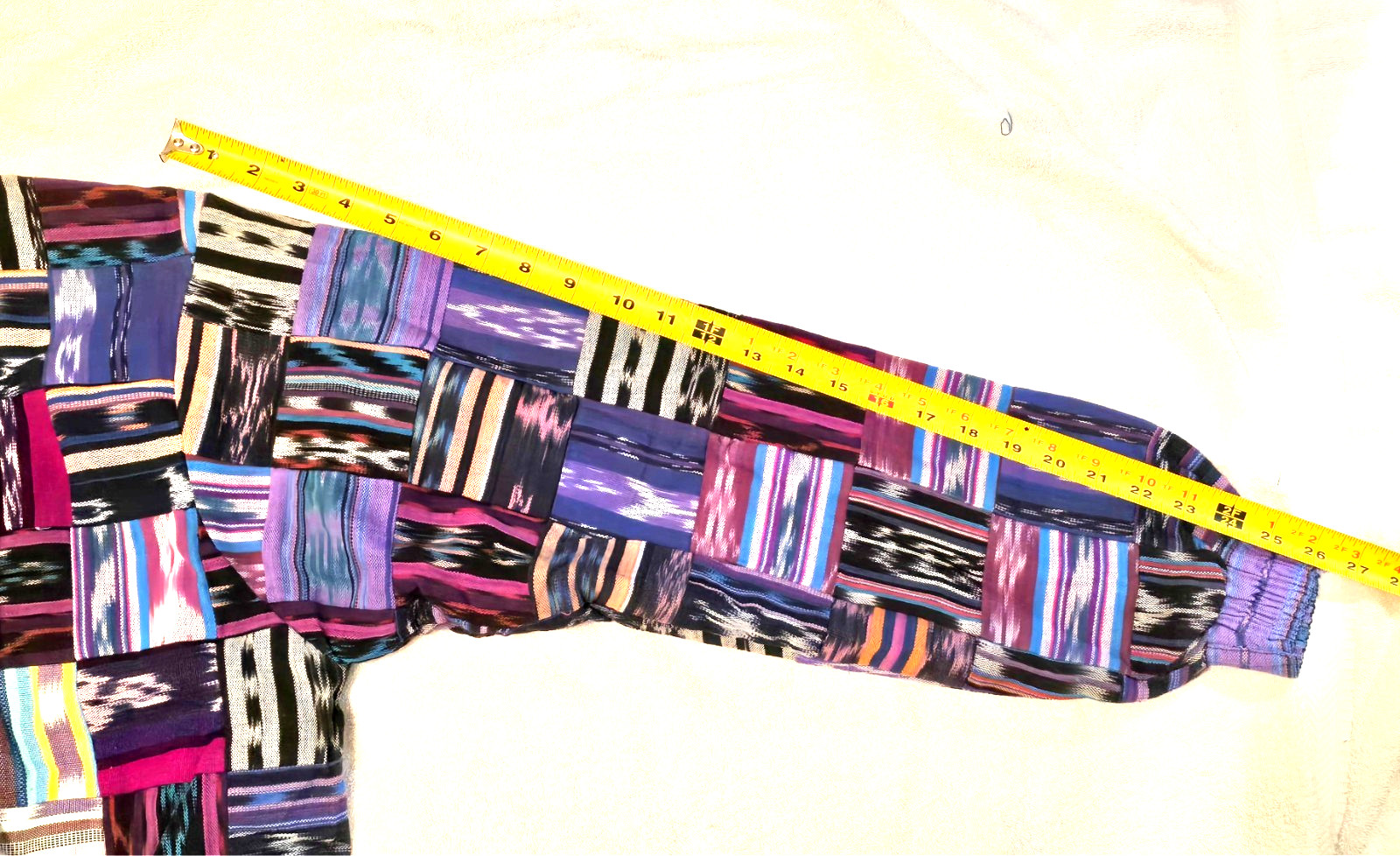Huipil Strip Guatemala Hippie Patchwork Festival Woven Zip Bomber Jacket VTG 90s