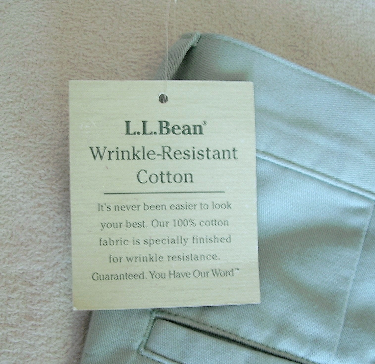 Y2K L.L. BEAN AQUA/SEAGLASS BLUE FLAT FRONT 100% COTTON CHINO PANTS~SZ 4 MT~NWT