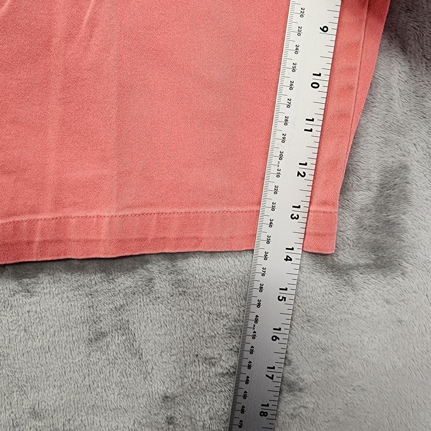 Vintage 90s Basic Editions Shorts Womens 14 Pink Stretch Cotton Slim Leg Chino