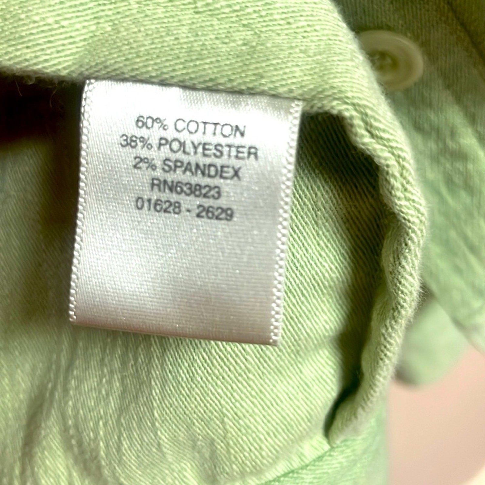 Vintage Lime Green Button Up Crewneck Jacket