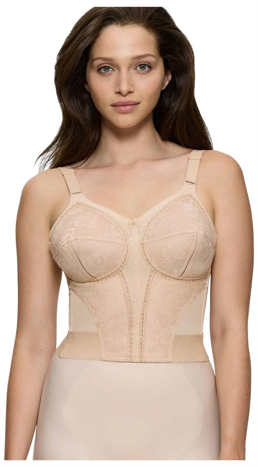 Triumph Womens Doreen Non Wired Longline Bra – Skin Beige