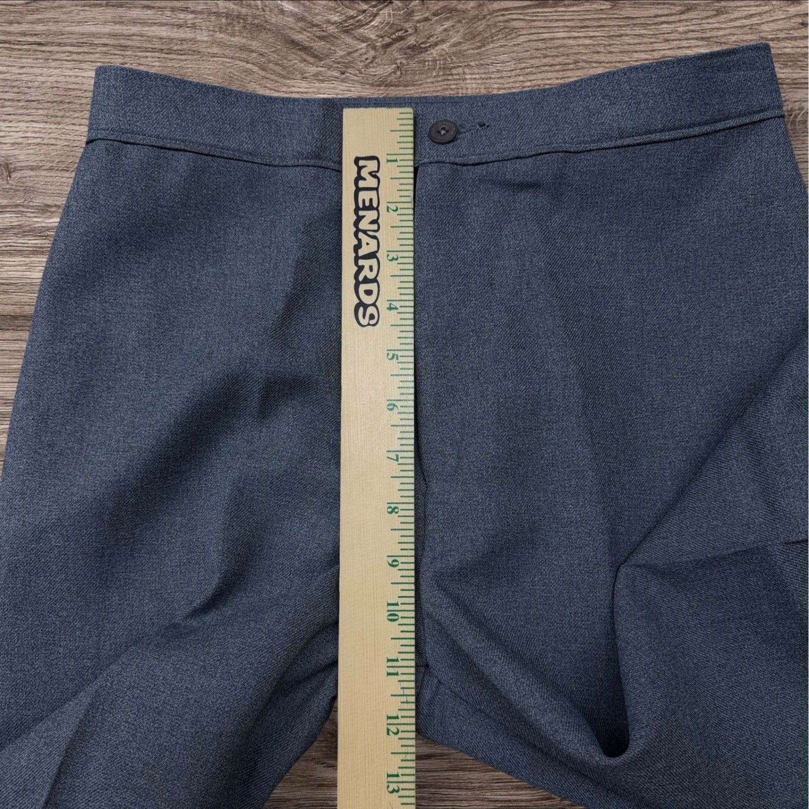Vtg Levi&rsquo;s Bend Over Sta-Prest Gray Slacks Womens Size 12 (28×28) Made in USA