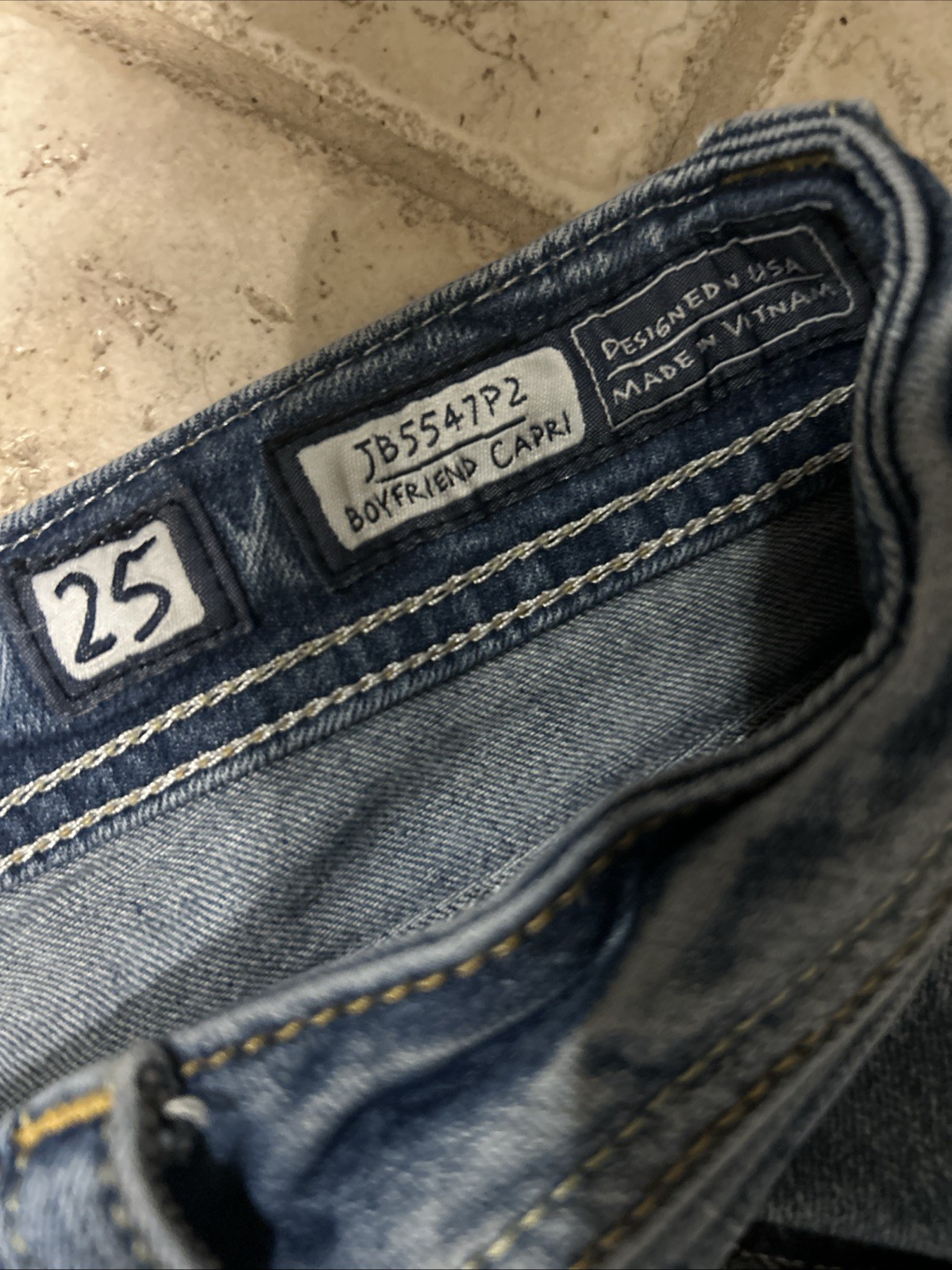 Miss Me Jeans Used Missing A Button On Back See Photos Size 25 Waste ￼
