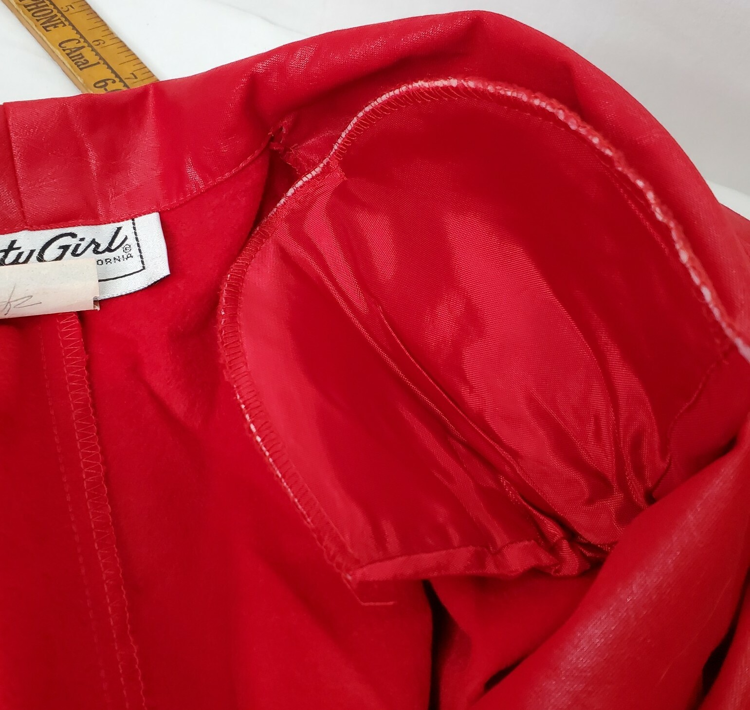 Vintage 80s Red Jacket Pants Batwing Sleeves High Waist Costume Movie Stage New