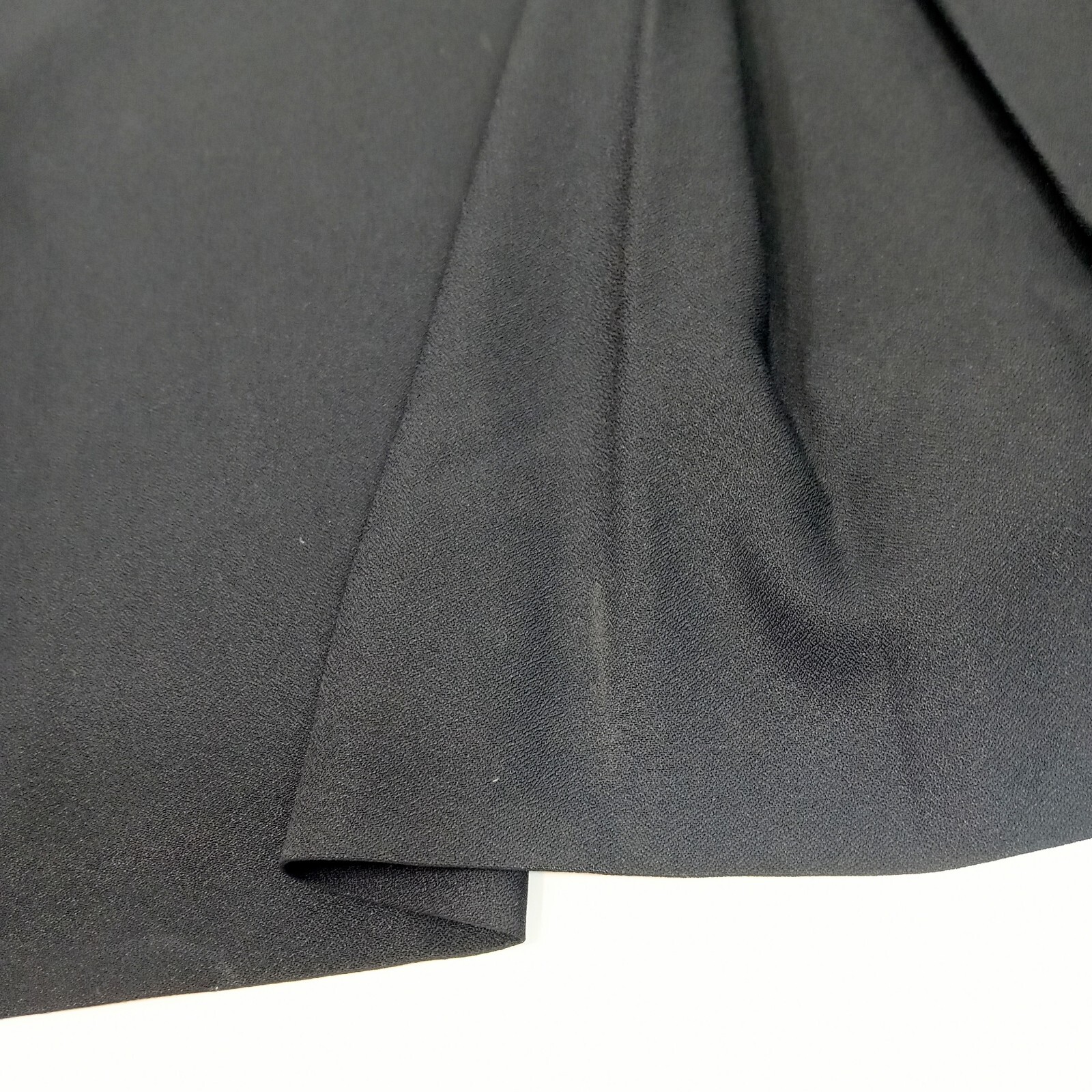 60s Vintage ILGWU Nelly de Grab Black Formal Single Pleat Maxi Skirt Size XS 0-2