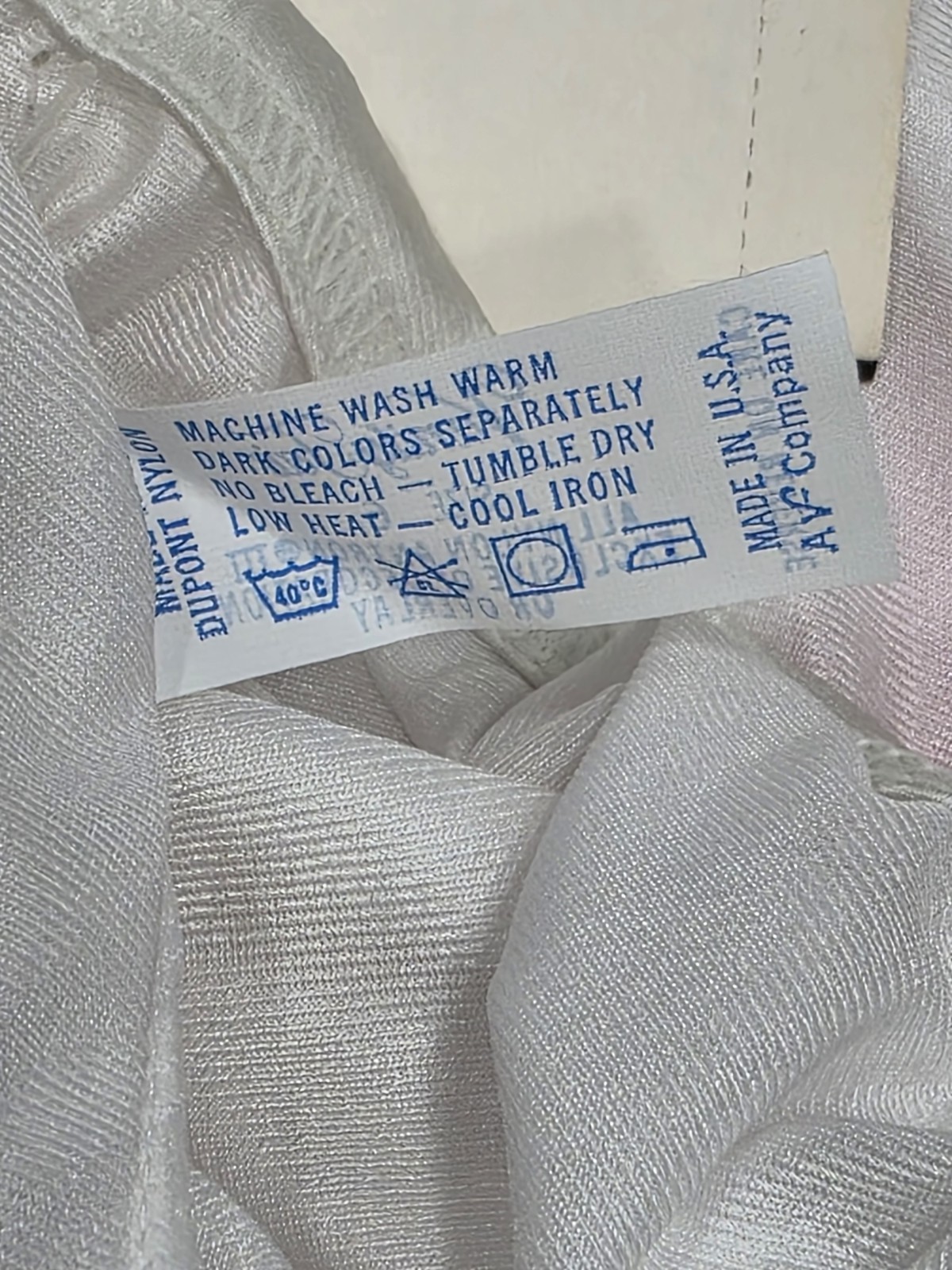 Vanity Fair Vintage White Solid Nylon Cotton Panties Size 6 NWT