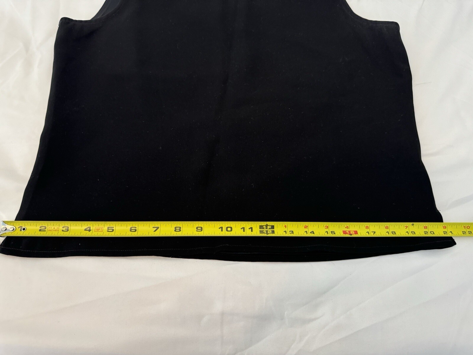 Vtg 90&rsquo;s Harold&rsquo;s Black Solid Sleeveless Short Top Cocktail/Party Top Size 12