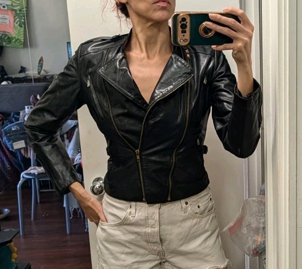 Wendel&rsquo;s leathers San Francisco Women Sz M Vtg Leather moto biker jacket