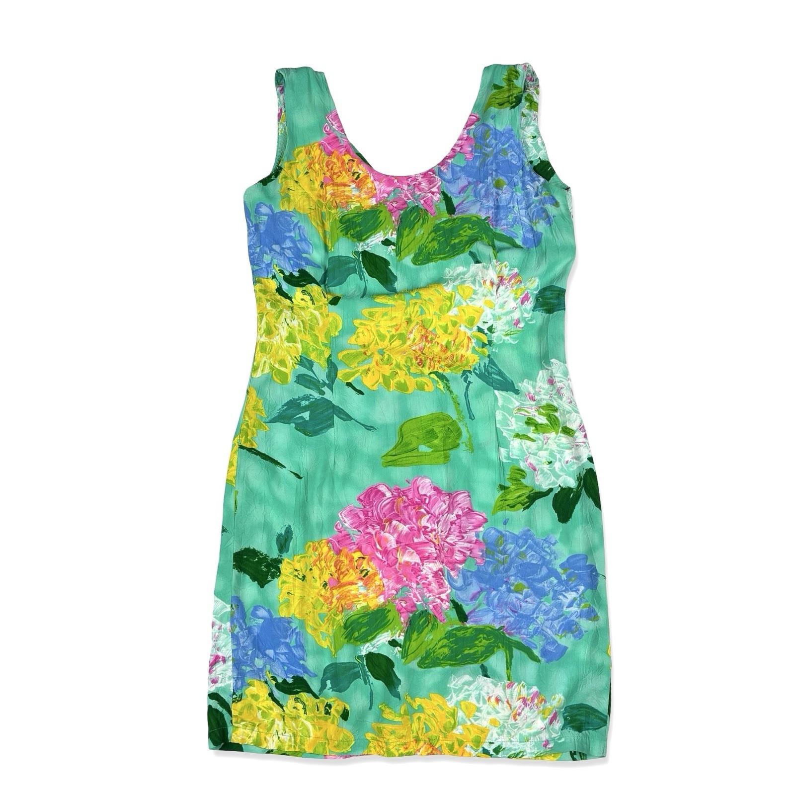 JAMS WORLD Women&rsquo;s Vintage Green Floral Hydrangea Dress 5