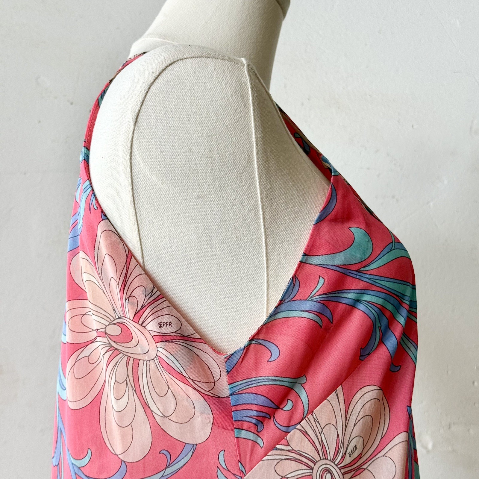 VTG 1960’s Emilio Pucci For Formfit Rogers Slip Or Mini Dress, Iconic Print, Mod