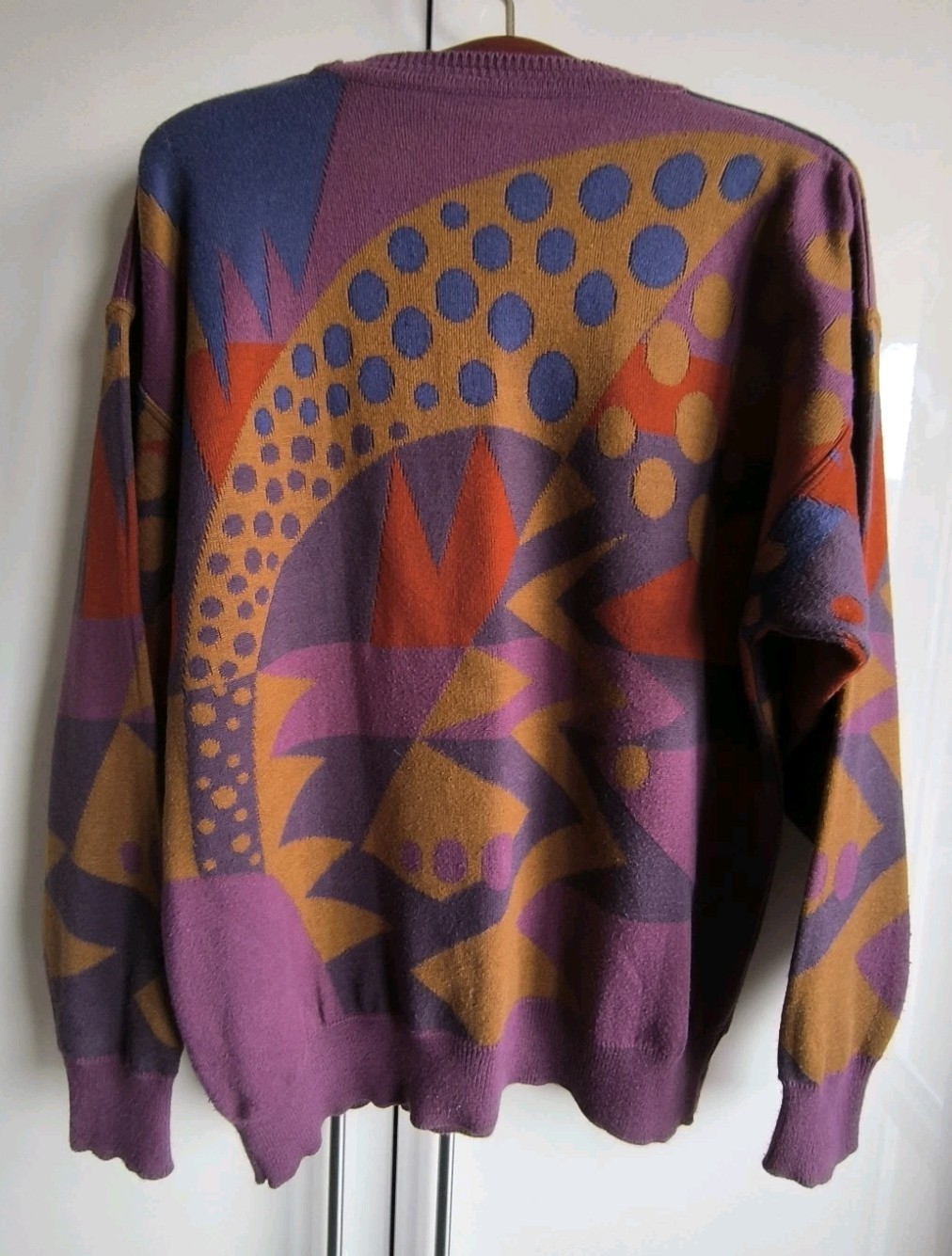 Beautiful vintage unisex sweater, size L, 50% cotton, 50% acrilic