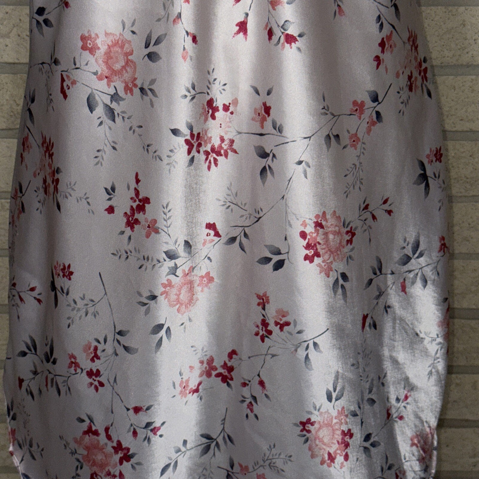 Vintage Gilligan & O’Malley Multicolored Floral Print Bias Cut Slip Dress Medium