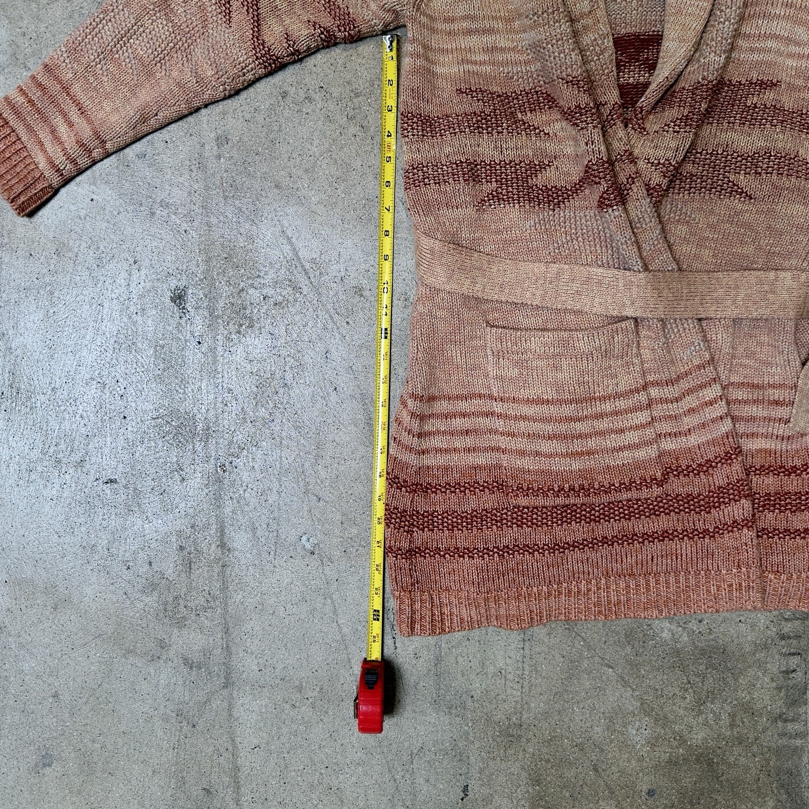 Vintage Women’s Pendleton Wrap Around Shawl Collar Belted Sweater Size L