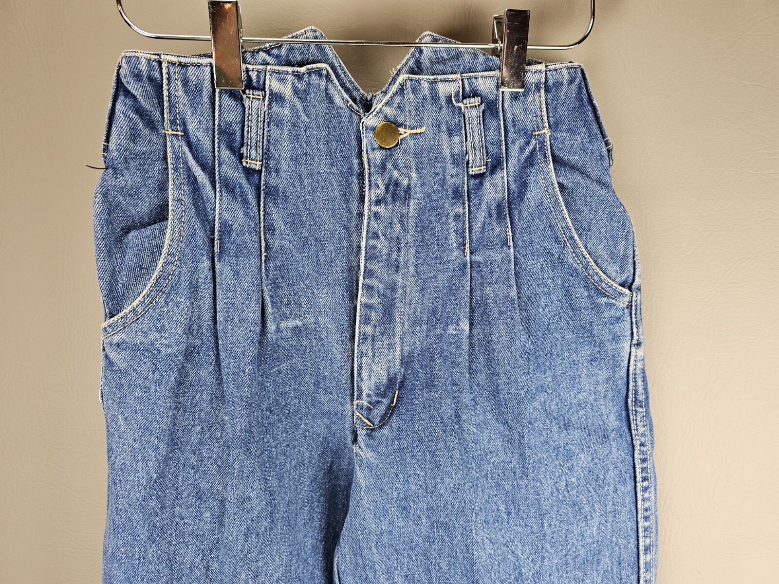 VTG 90s Y2K NASTY High Waist Mom Retro Blue Denim Jeans S XS 0 2 – 24&Prime; Waist