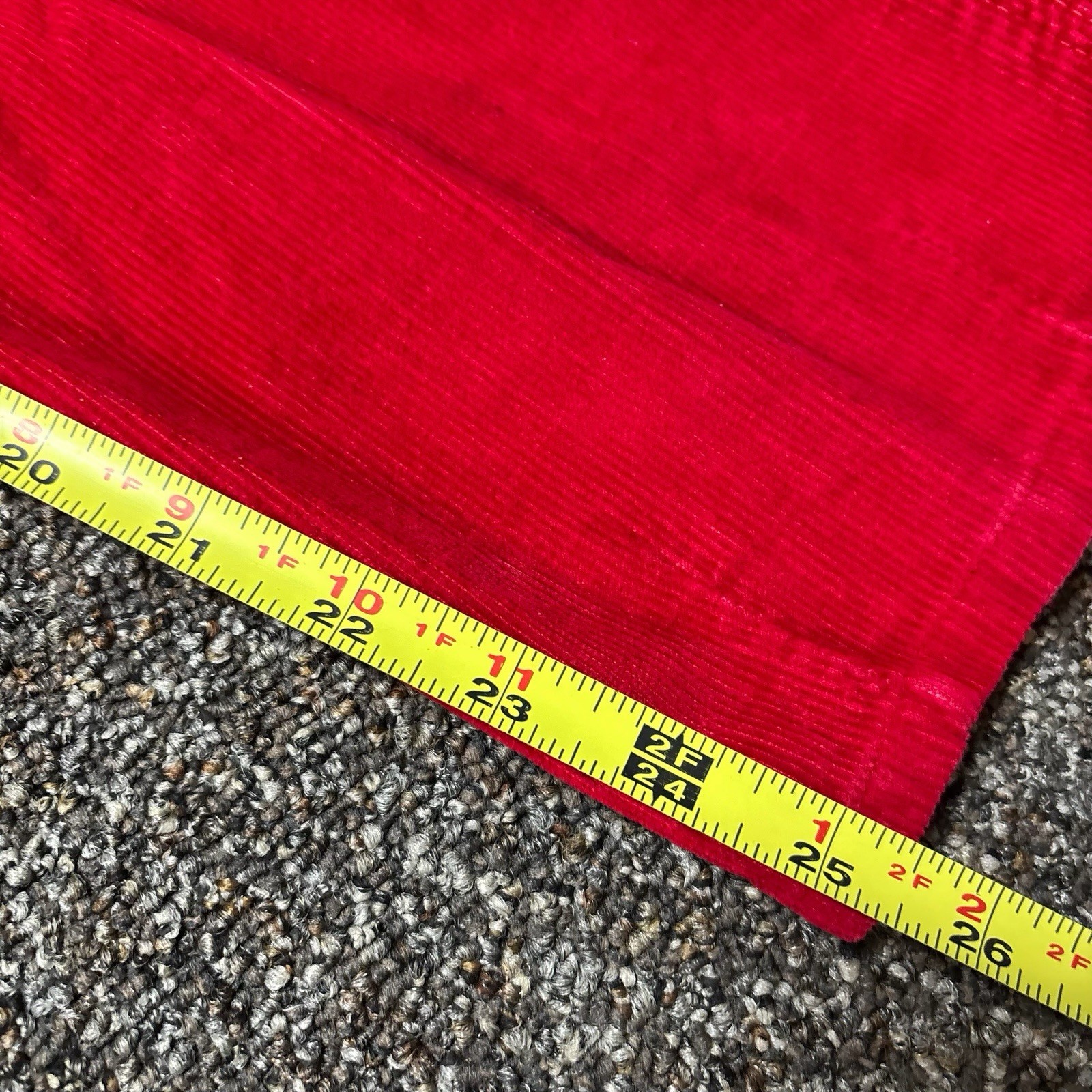 Vintage 1980s Gitano Red Pants Womans Elastic Waist 12 Short Designer 31×25.5