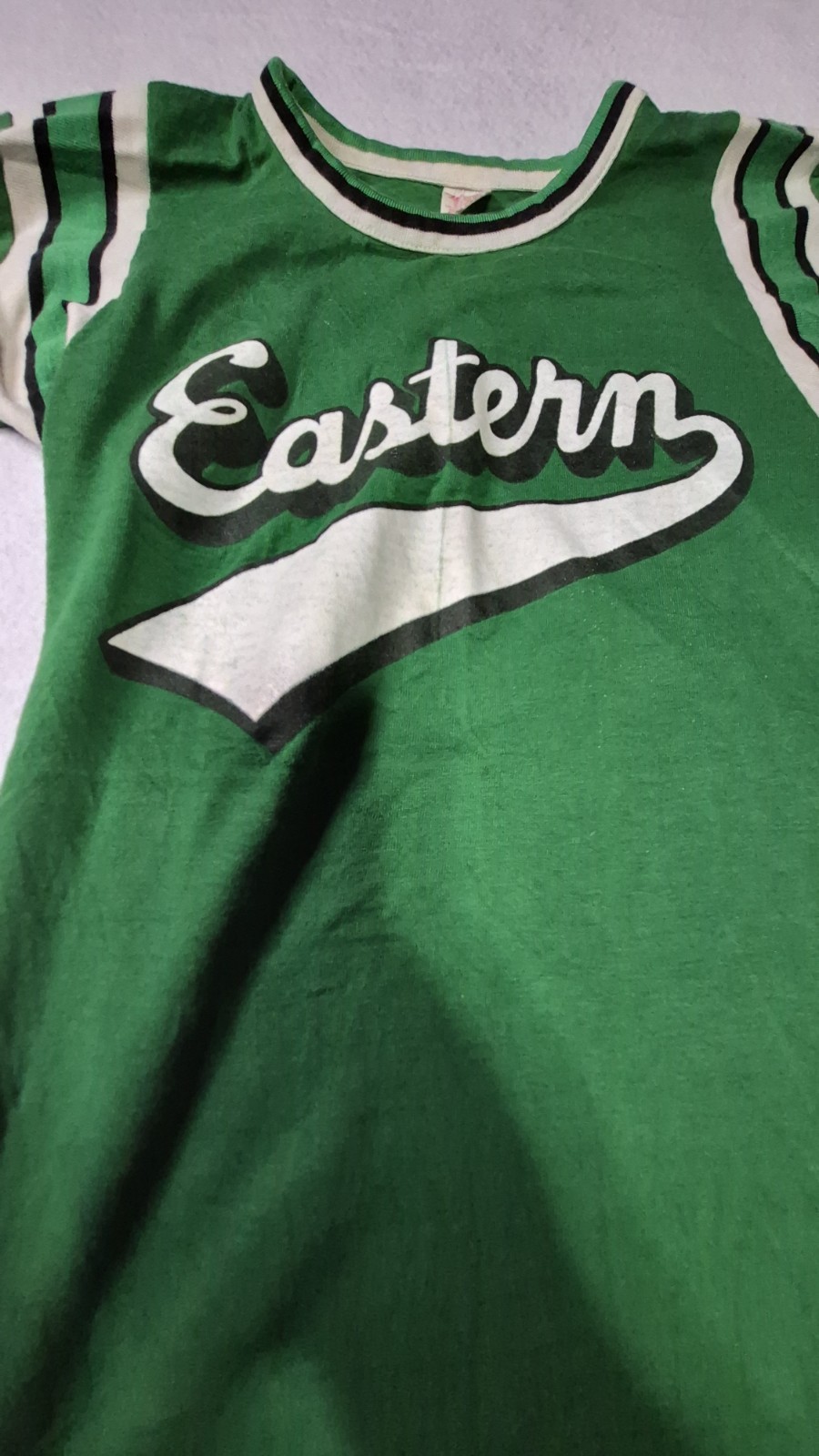 Vtg 80&rsquo;s Eastern Michigan University Jersey Style T Shirt Brand Wolf & Sons Sz S
