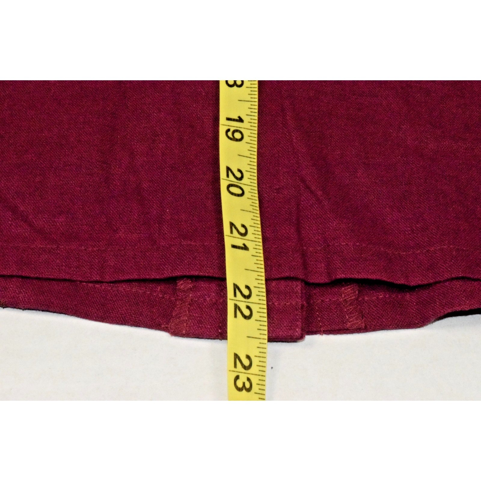 Vintage Dress Shirt Set Studio Ease Size 8 90s Wine Red Butterflies Linen Rayon