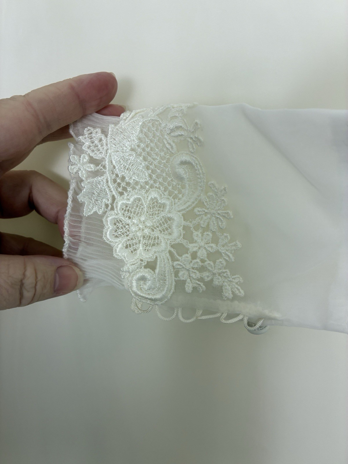 VTG ILGWU Victorian Wedding Dress Gown Sweetheart Neck with Train/Veil 8 Ivory