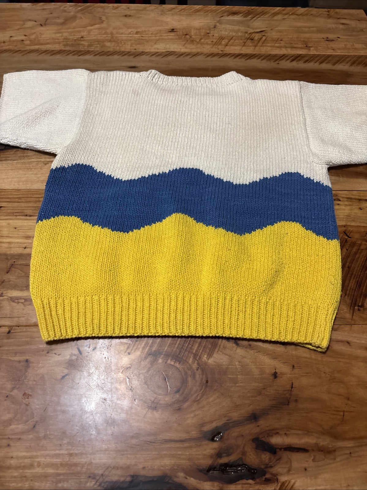 Vintage Handmade Cotton Sweater Peruvian Artist Jon Planas /Rachel&rsquo;s Collection