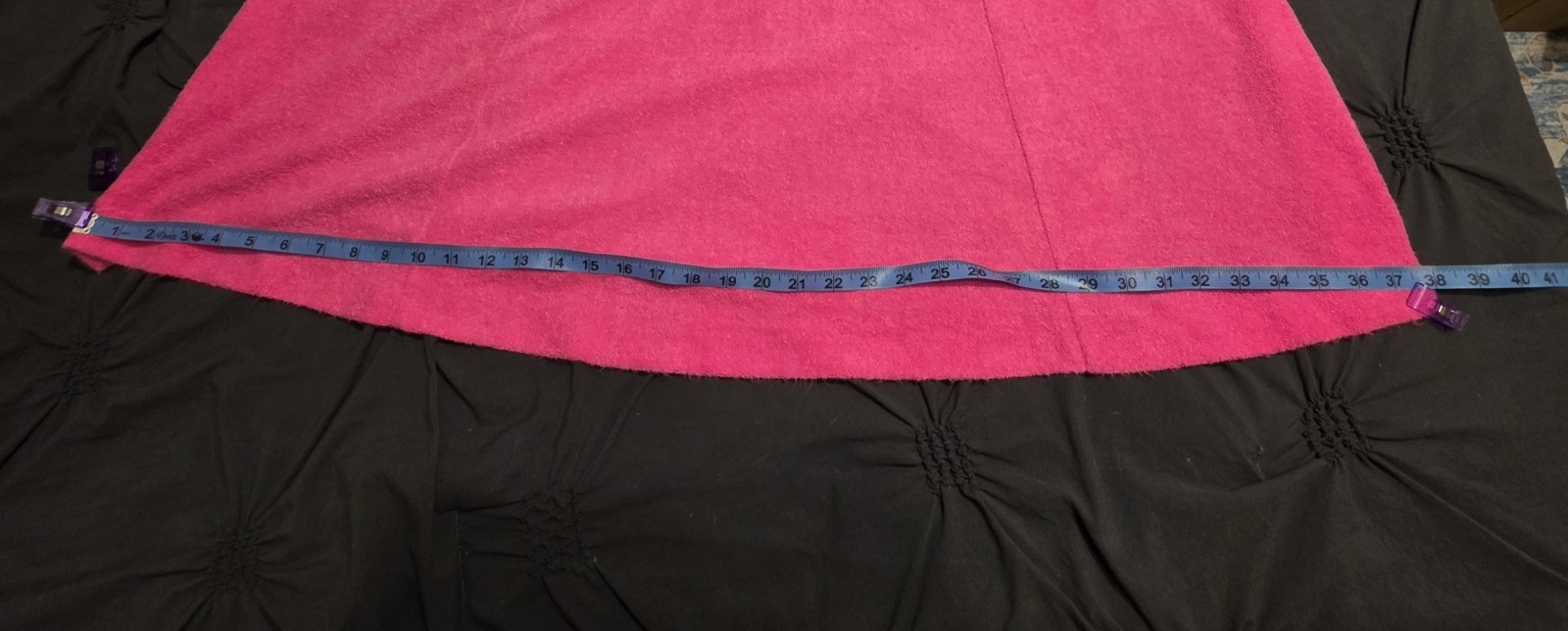 Vintage 1970s Hot Pink Terry Cloth Dress Pool Cover Bardinella Designs Size S