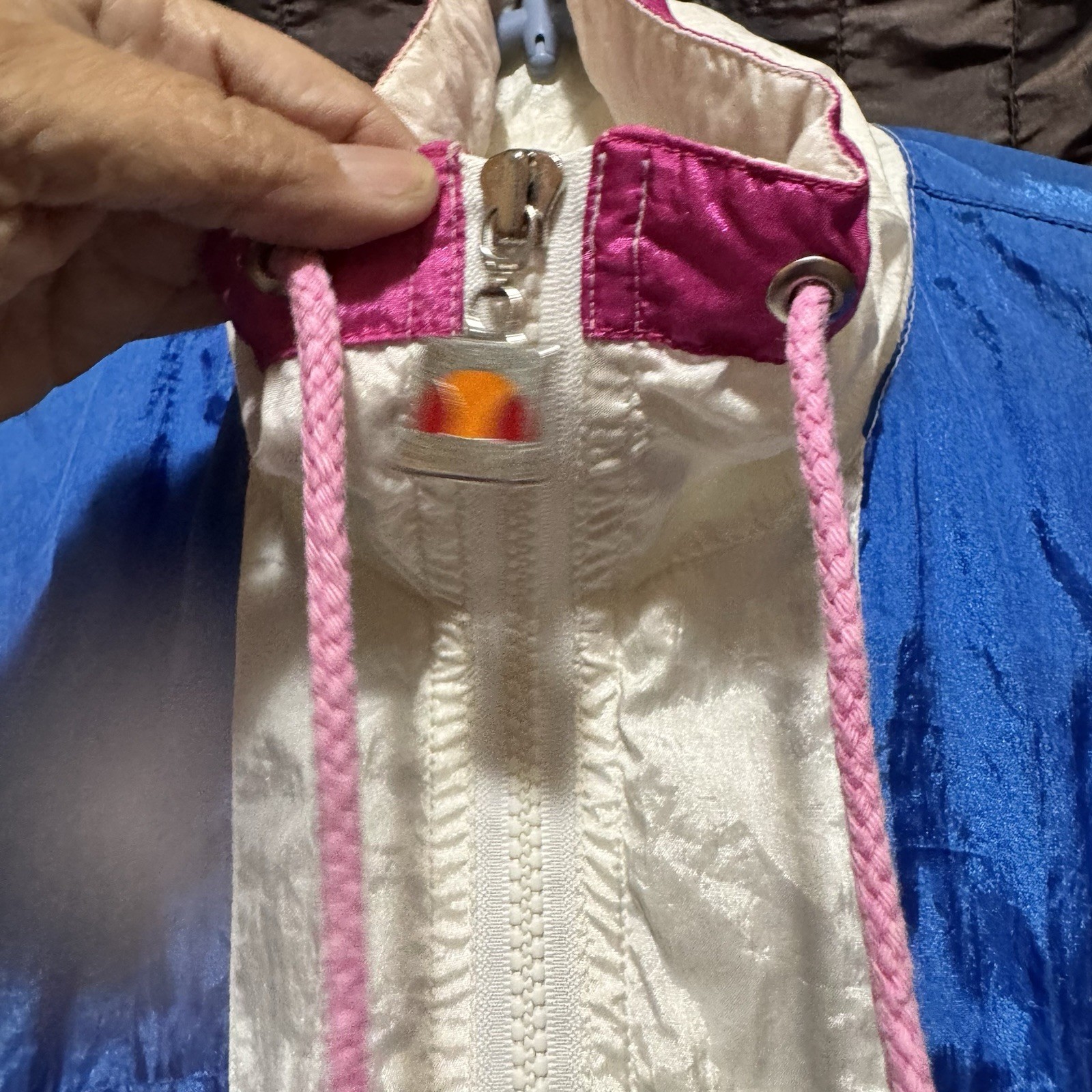 Ellesse Windbreaker Jacket Women&rsquo;s Size 1 Colorful Vintage 1980s SEE DESCRIPTION