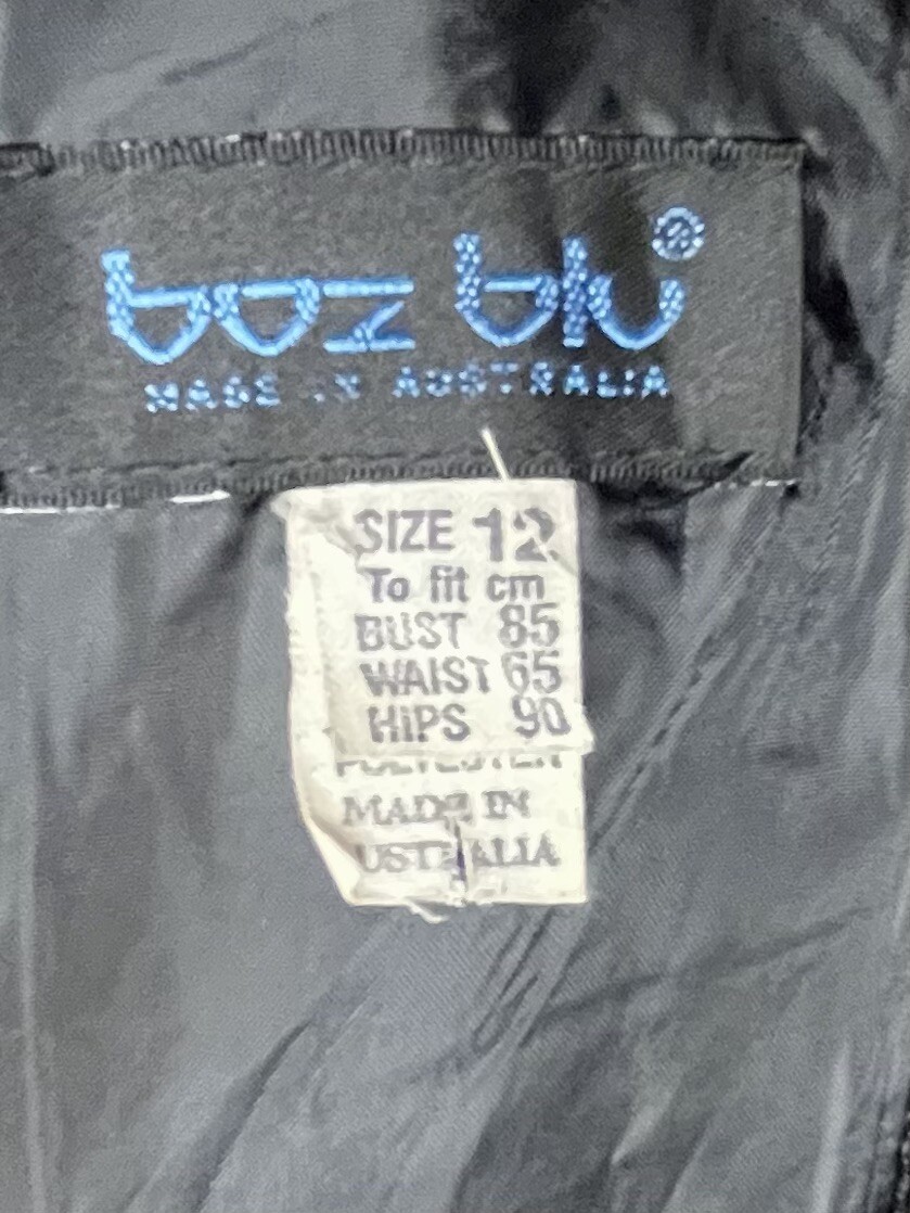 Vintage Baz Blu Floor Length Formal Dress Size 12 In Excellent Condition.