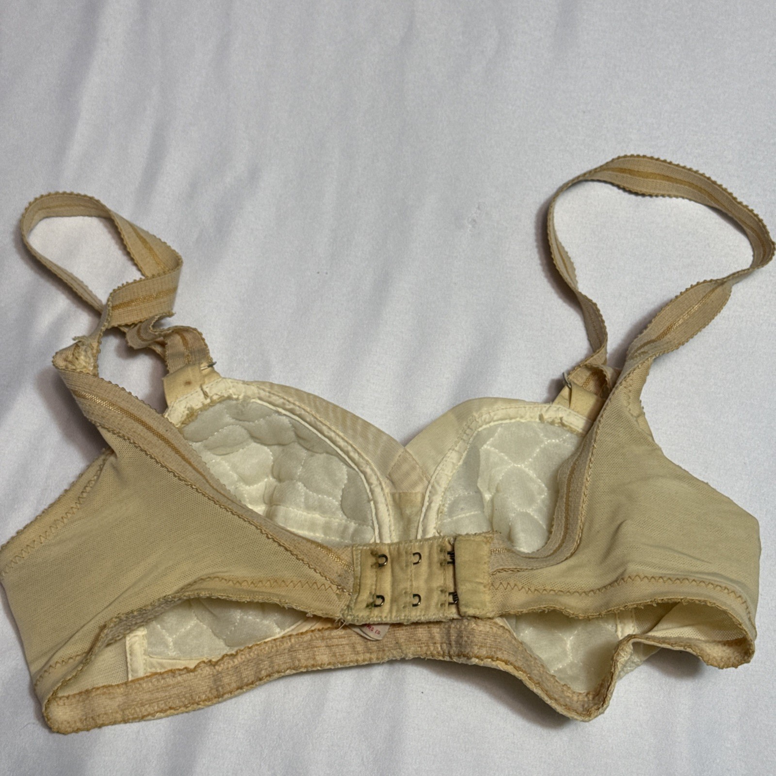 1950’s-1960’s SEARS Bra 32 B Lingerie Hook Back Lace Rockabilly Punk Goth READ