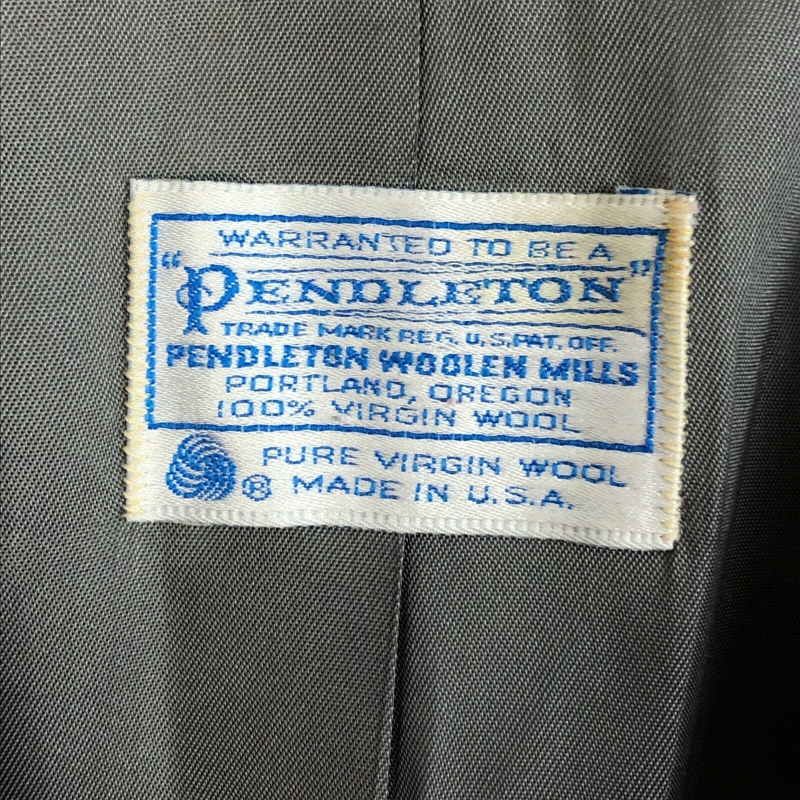 Vintage Womens M/L Pendleton Blazer, Gray and Red Glen Plaid, 1970s 1980s