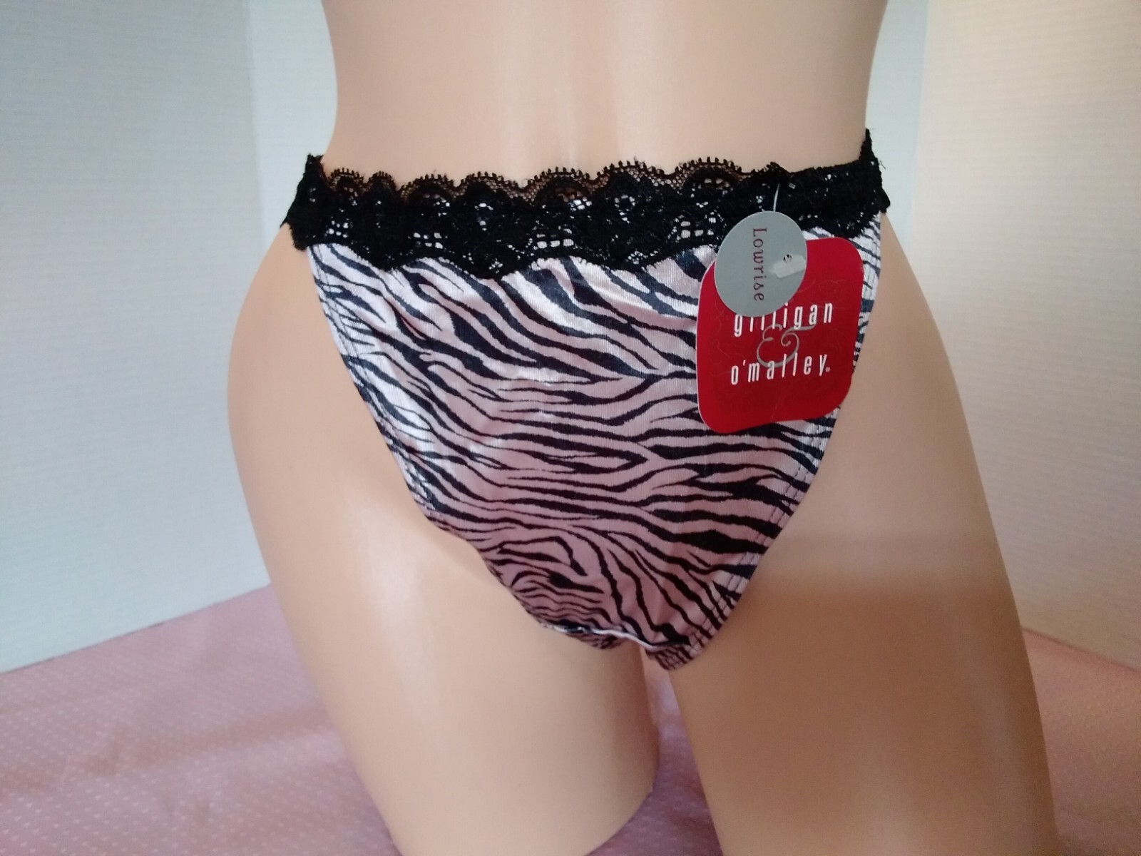Panties NWT Vintage Gilligan & O&rsquo;Malley Animal Glossy Satin Low Rise Thong 8