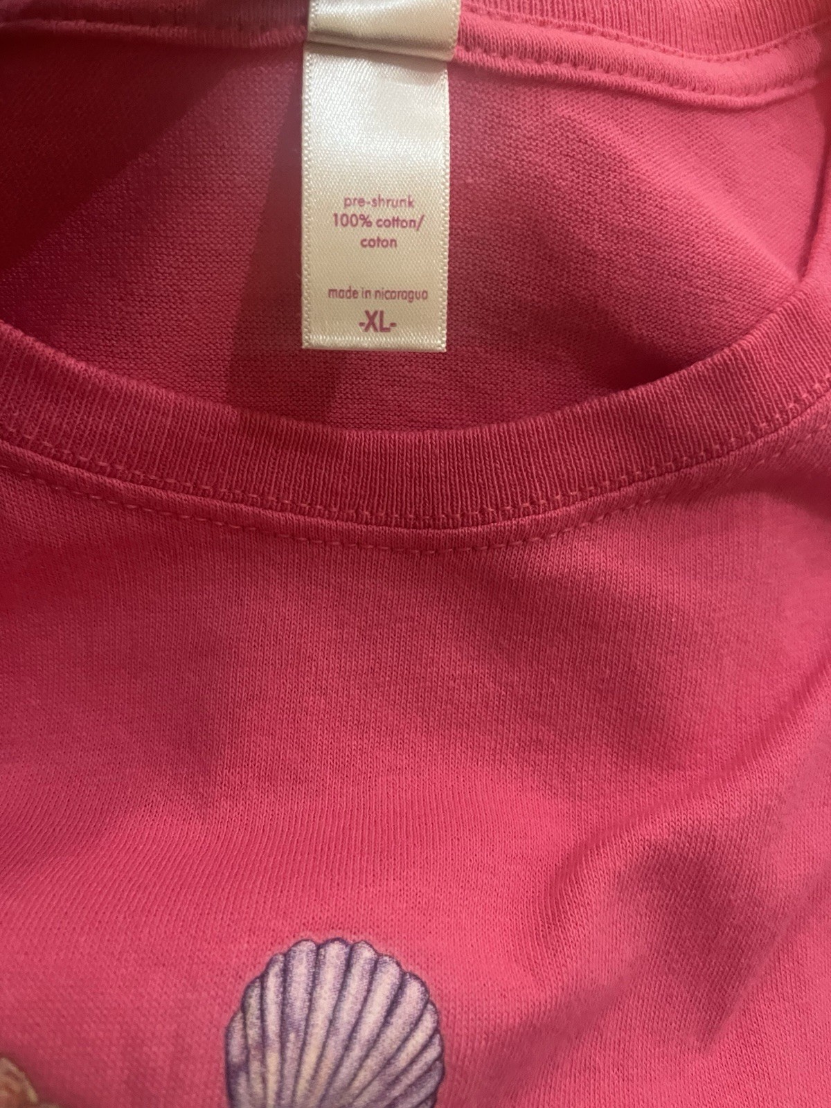Vtg. St. Augustine Seashell Pink T Shirt -Anvil XL – Split In Tag