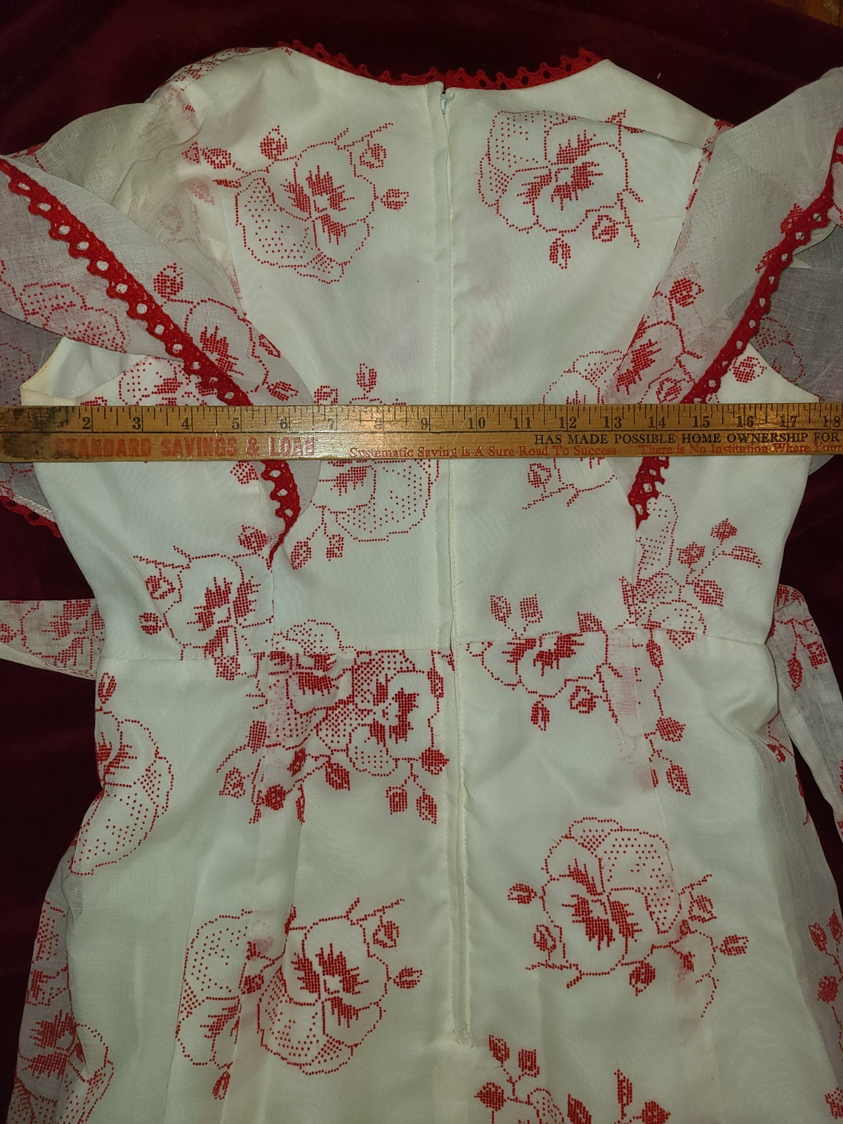 Authentic vintage 1950s party dress, full length, Small/Medium, Handmade