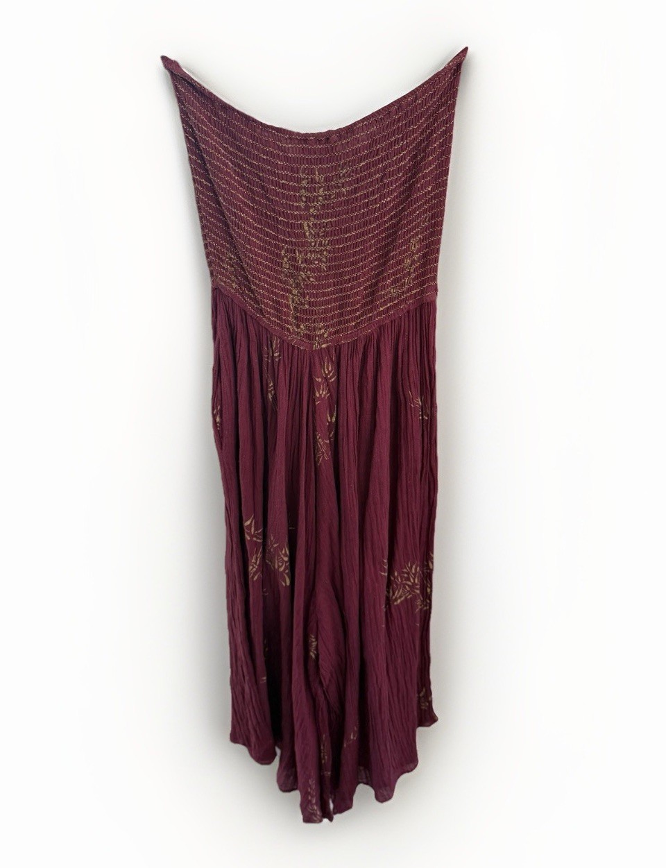 ORIGINAL Vintage Barbara Barbara California Strapless Palazzo Size XS/S 70s/80’s