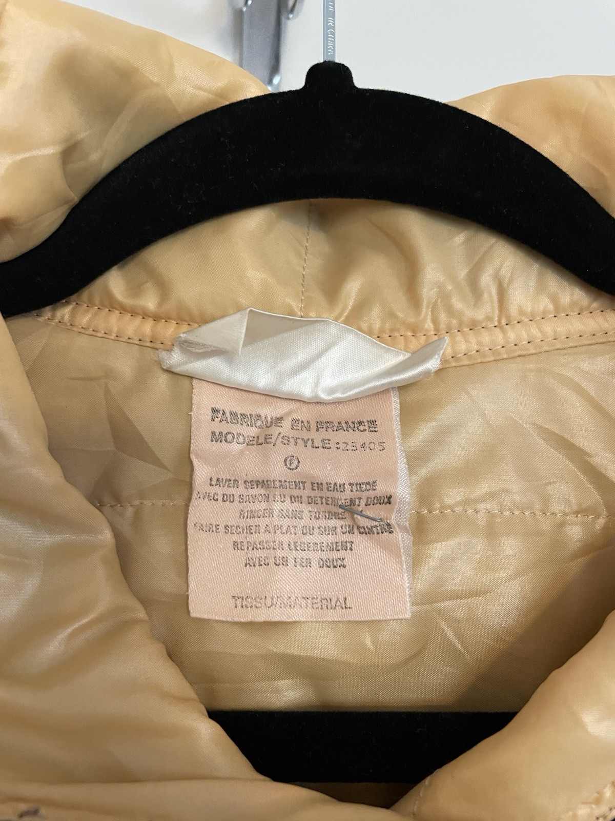 COURREGES c.1970&rsquo;s Hyperbole Paris Navy Blue Drawstring Windbreaker Raincoat