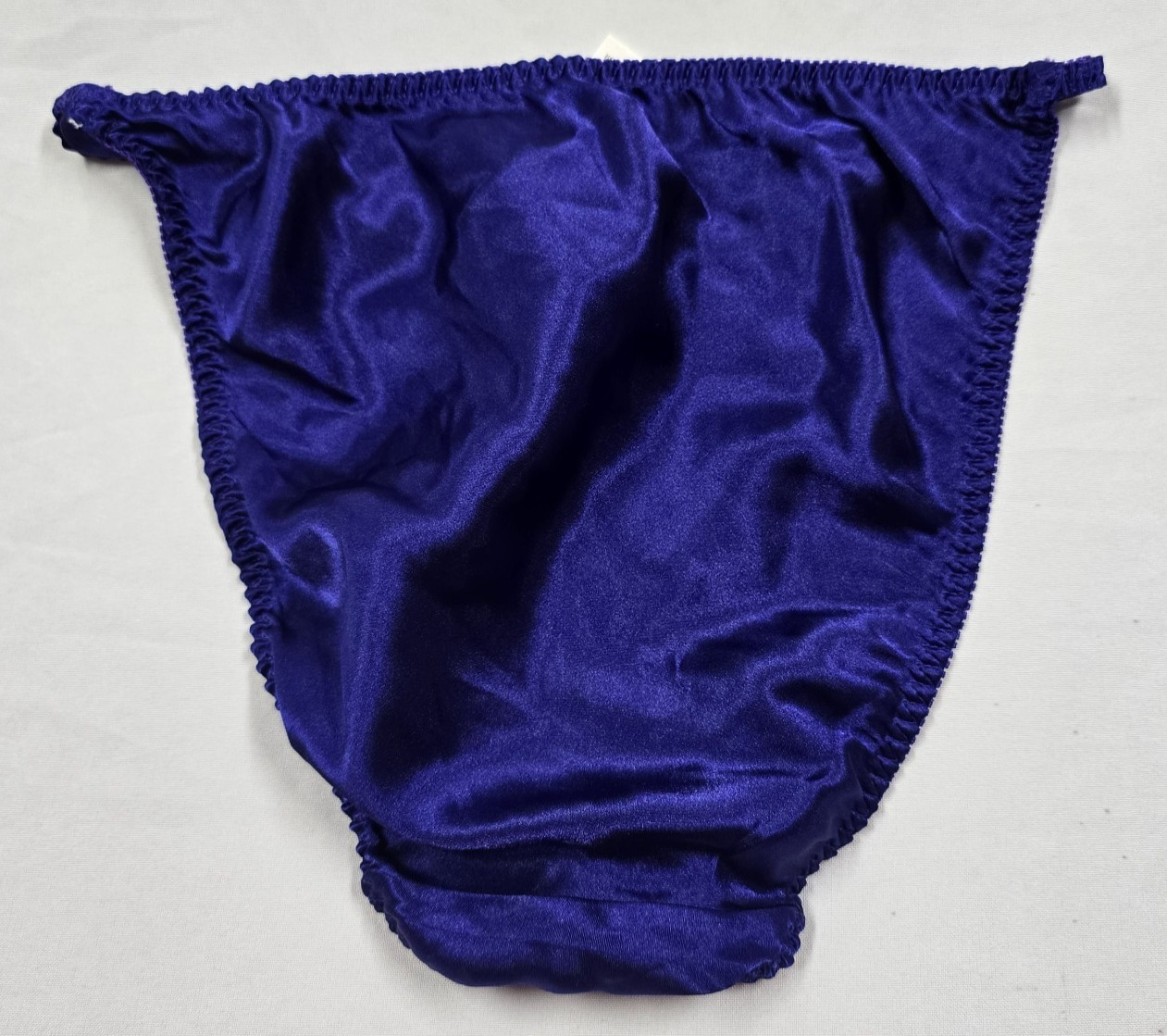 NY & Co Satin Glossy Y2K String Bikini L 7 Panty Purple Underwear