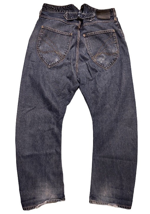 Vintage Vivienne Westwood Buckle Back Baggy Lee Banana Jeans Size 34×30
