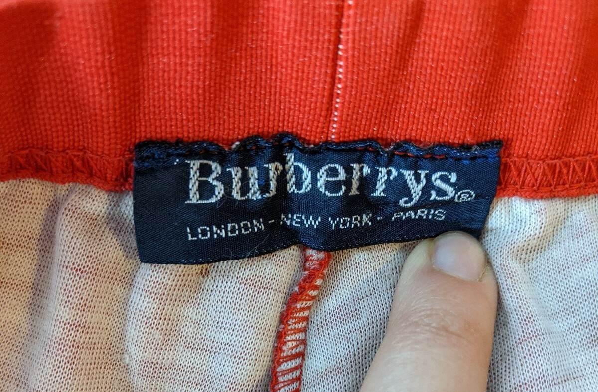 Burberry Vintage 70s Burberrys Red Pull On Pants Trousers Size 32 / 29 in waist