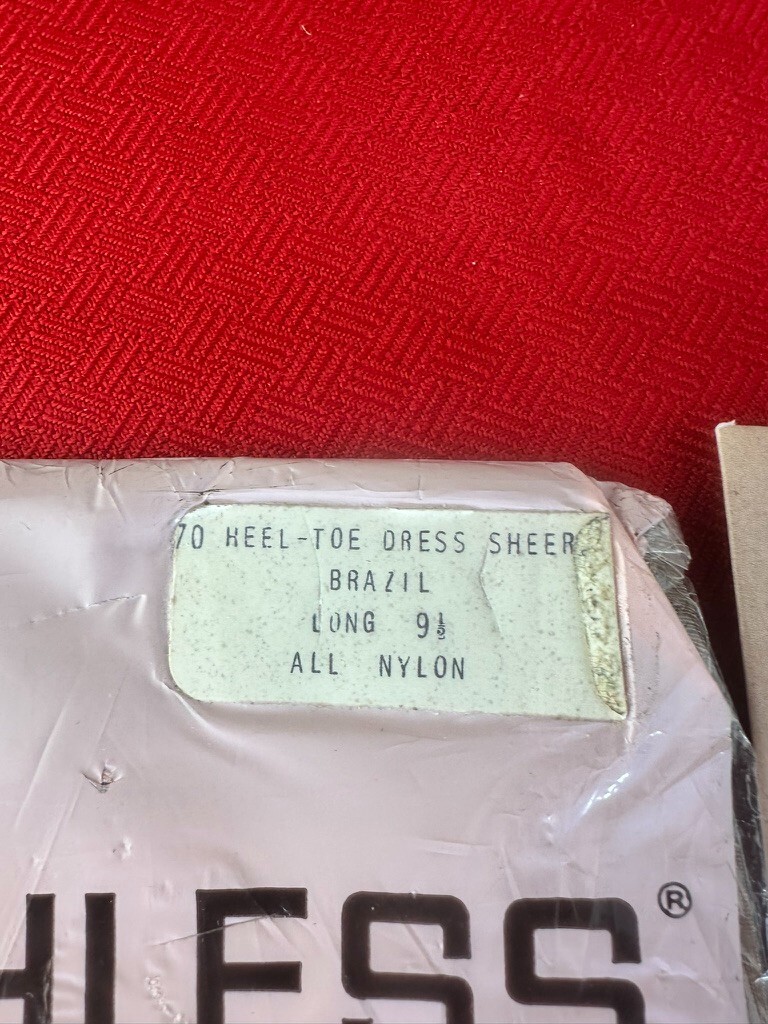 VTG 2 LOT Mix Matchless & Trend Basics Stocking Panty Hose 9.5 Long Fashion