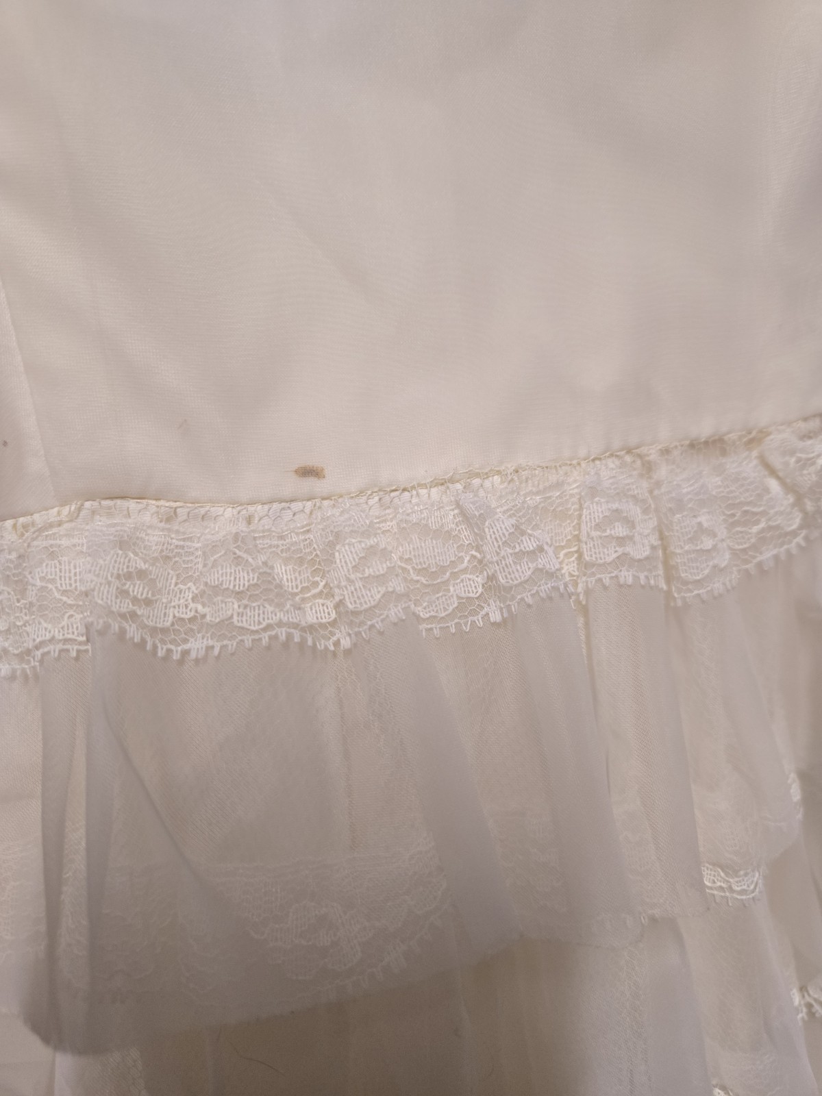 Vintage Nadine 1970’s Dress Women’s White Gown Prom