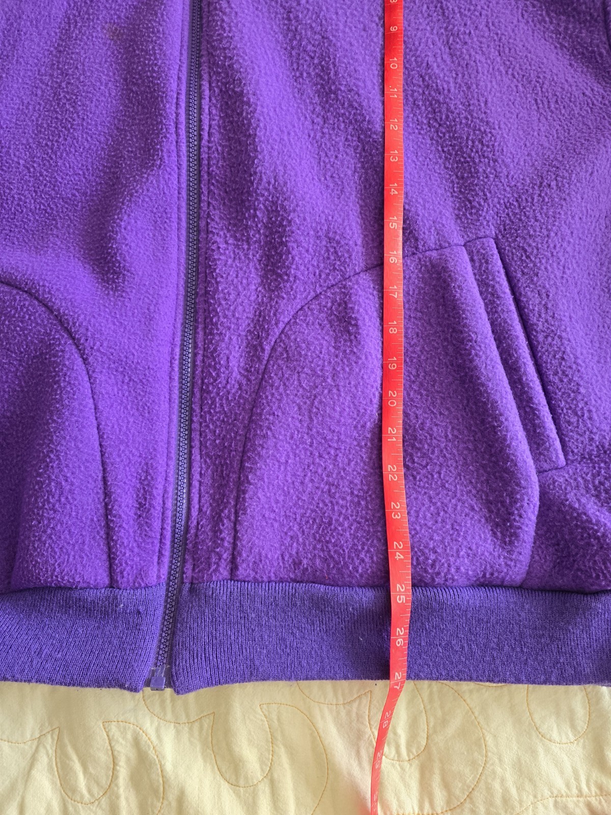 Vintage 1980s 1990s Purple Plus Size Fleece Jacket. 2XL Womens.
