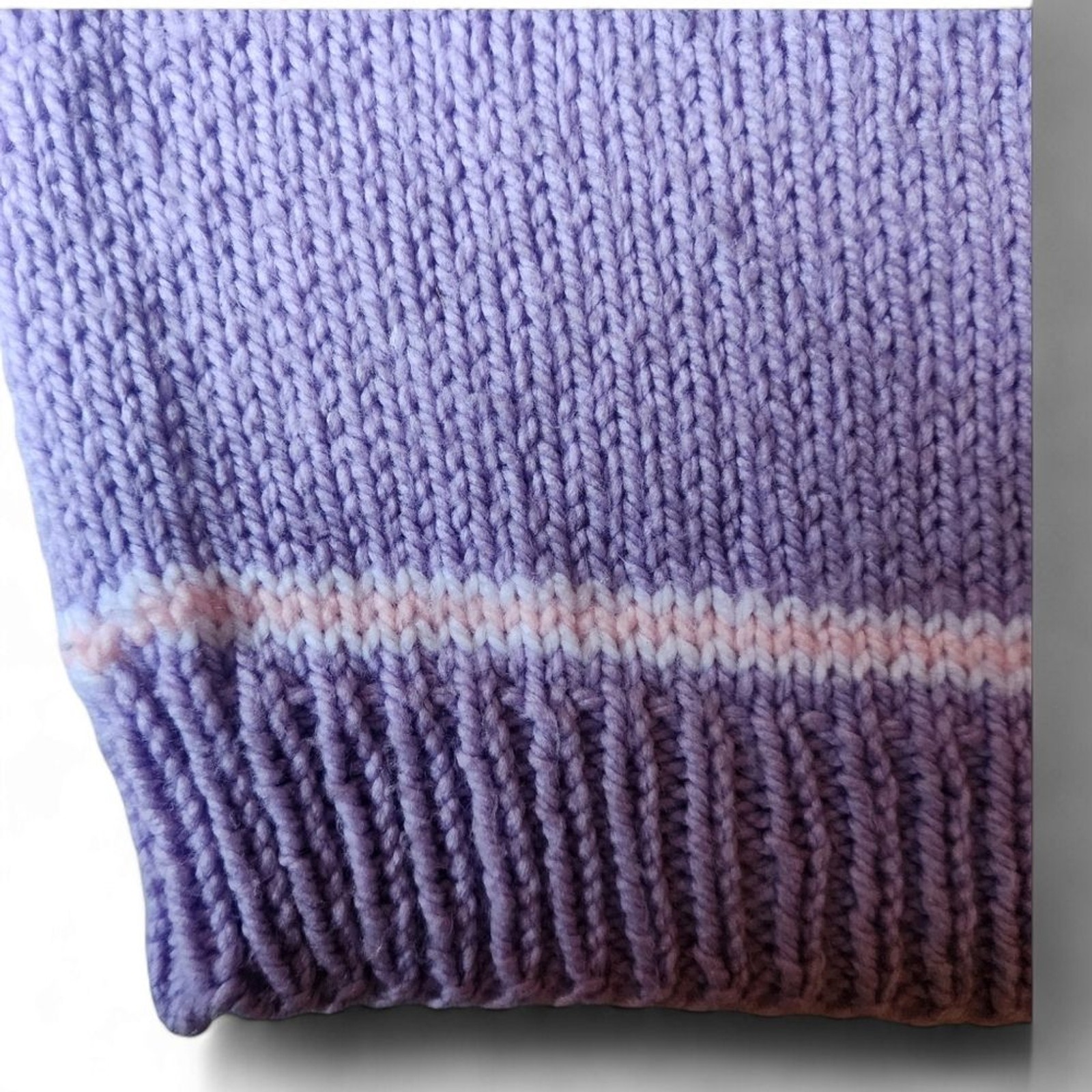 Handmade knit sweater.