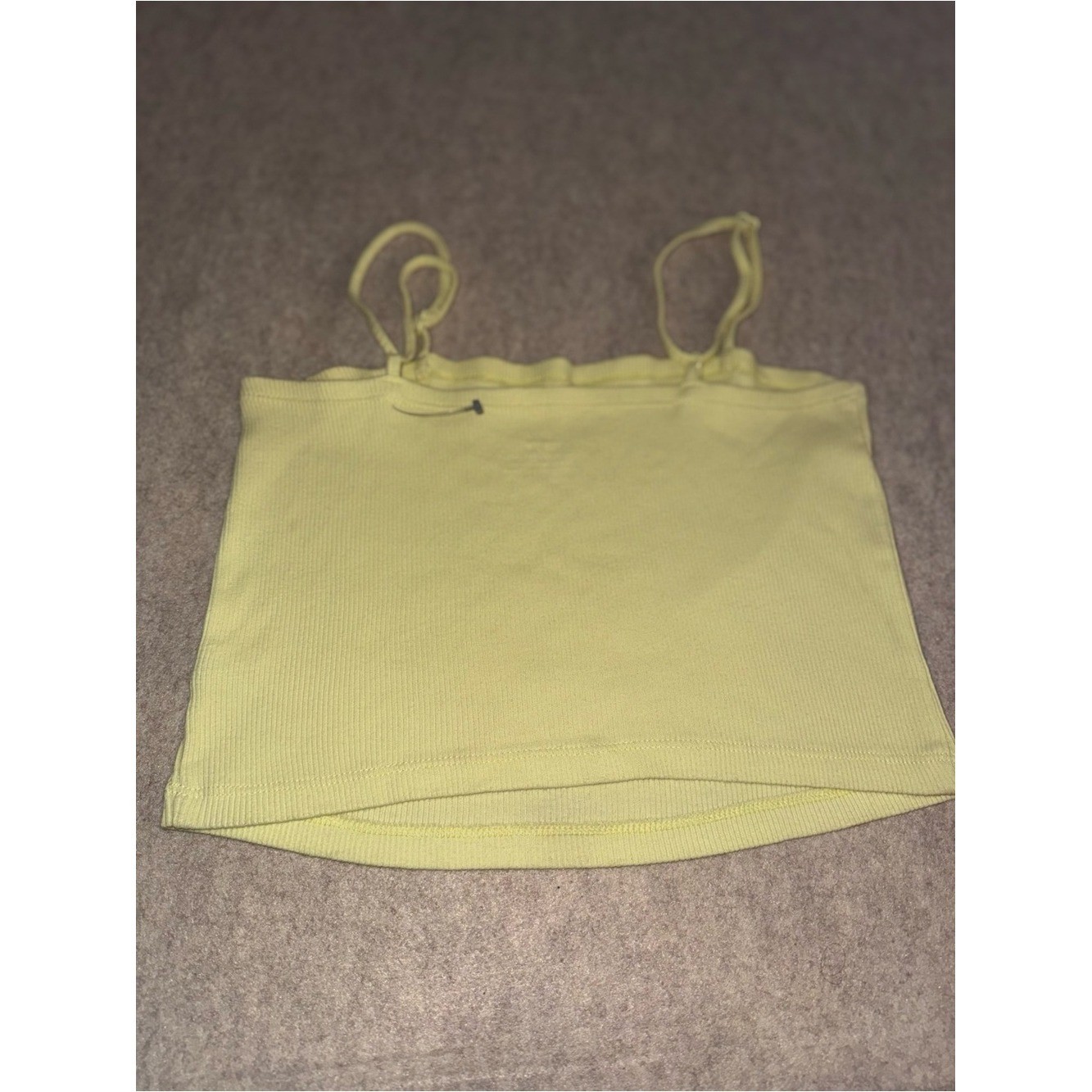 aerie Ribbed Spaghetti Strap Camisole – Pale Yellow