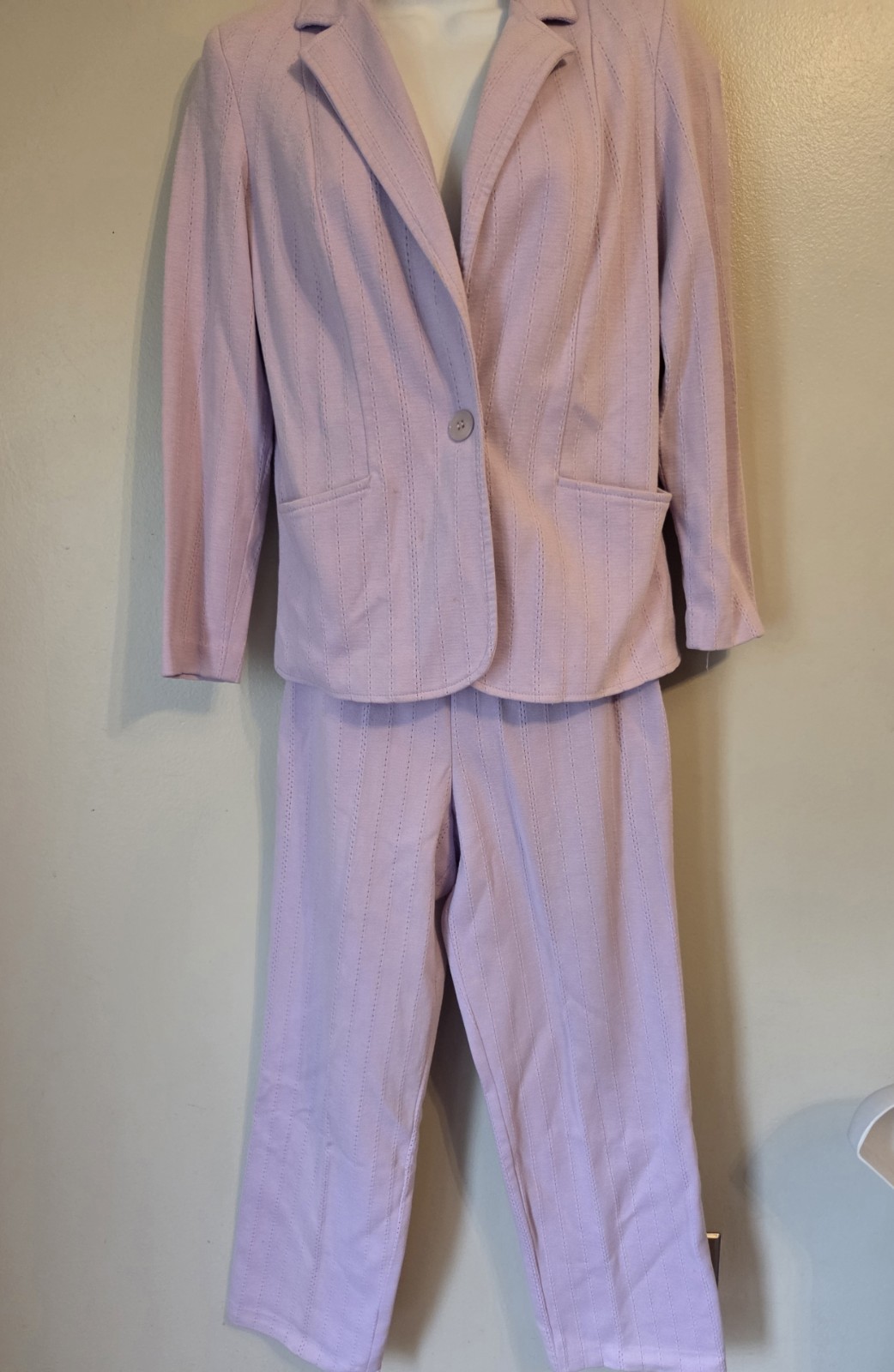 Vintage Lilac 3 Pc Graff Californiawear Resort Wear Set Jacket Skirt Pants S